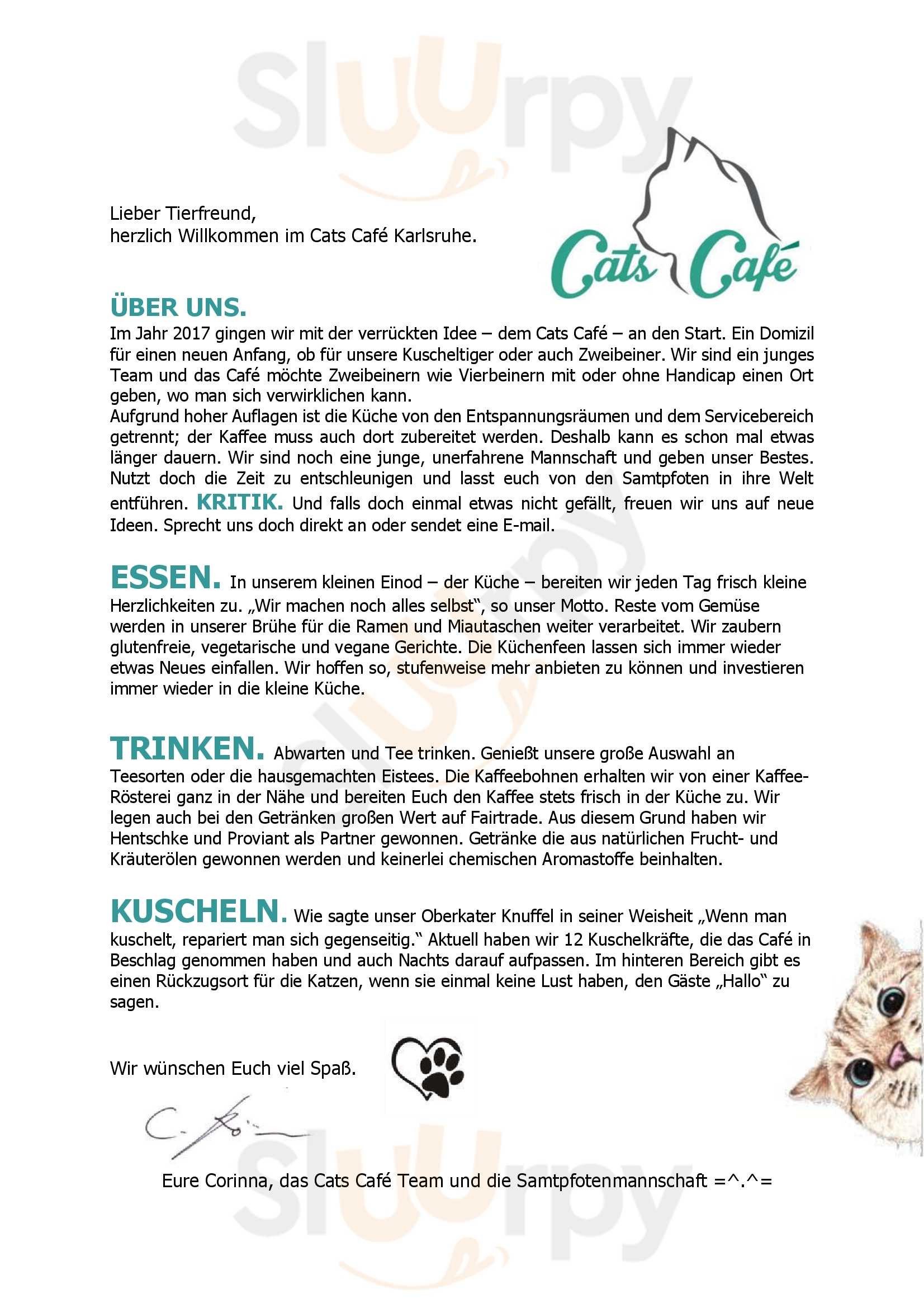 Cats Café Karlsruhe Karlsruhe Menu - 1