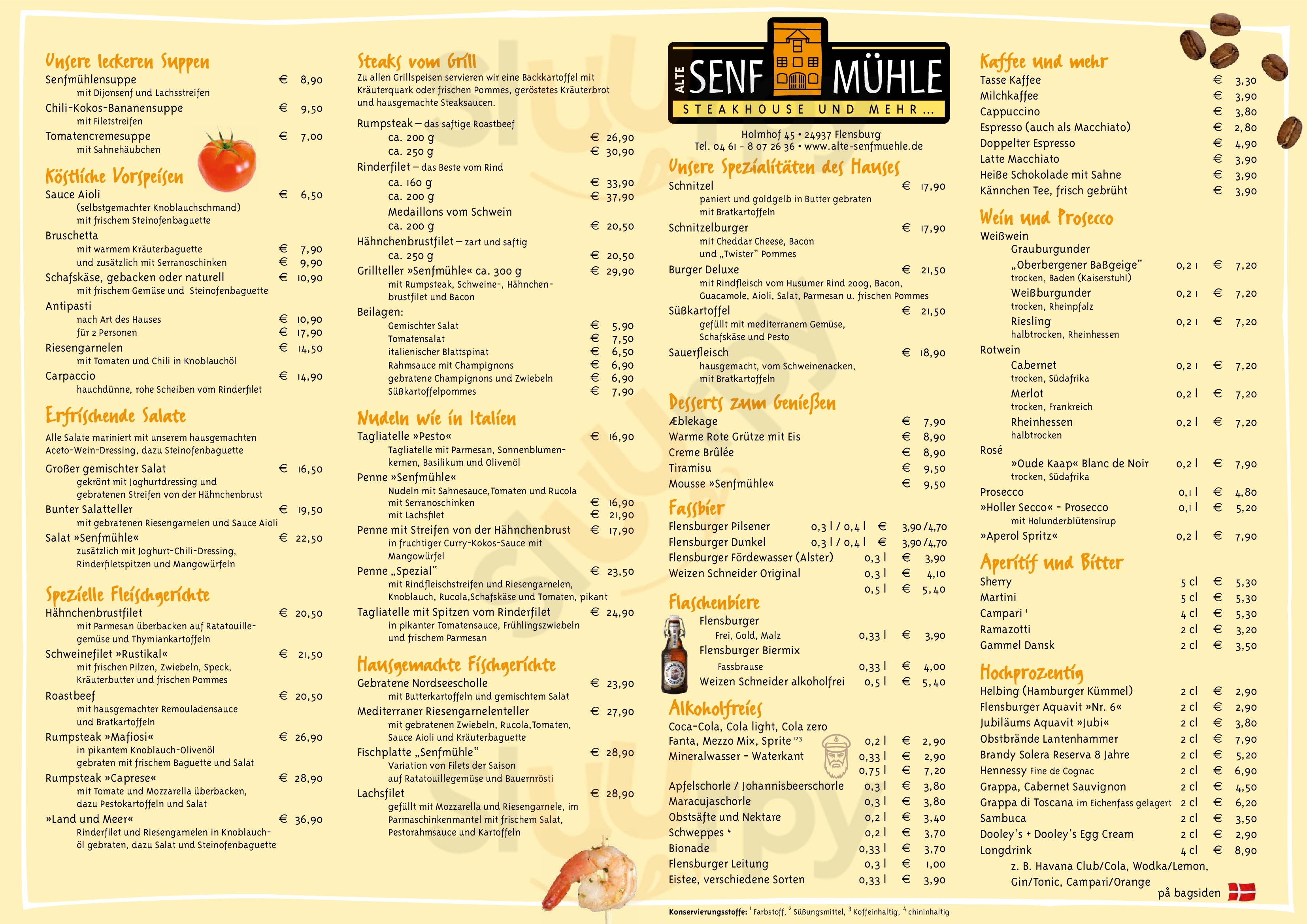 Senfmühle Flensburg Menu - 1