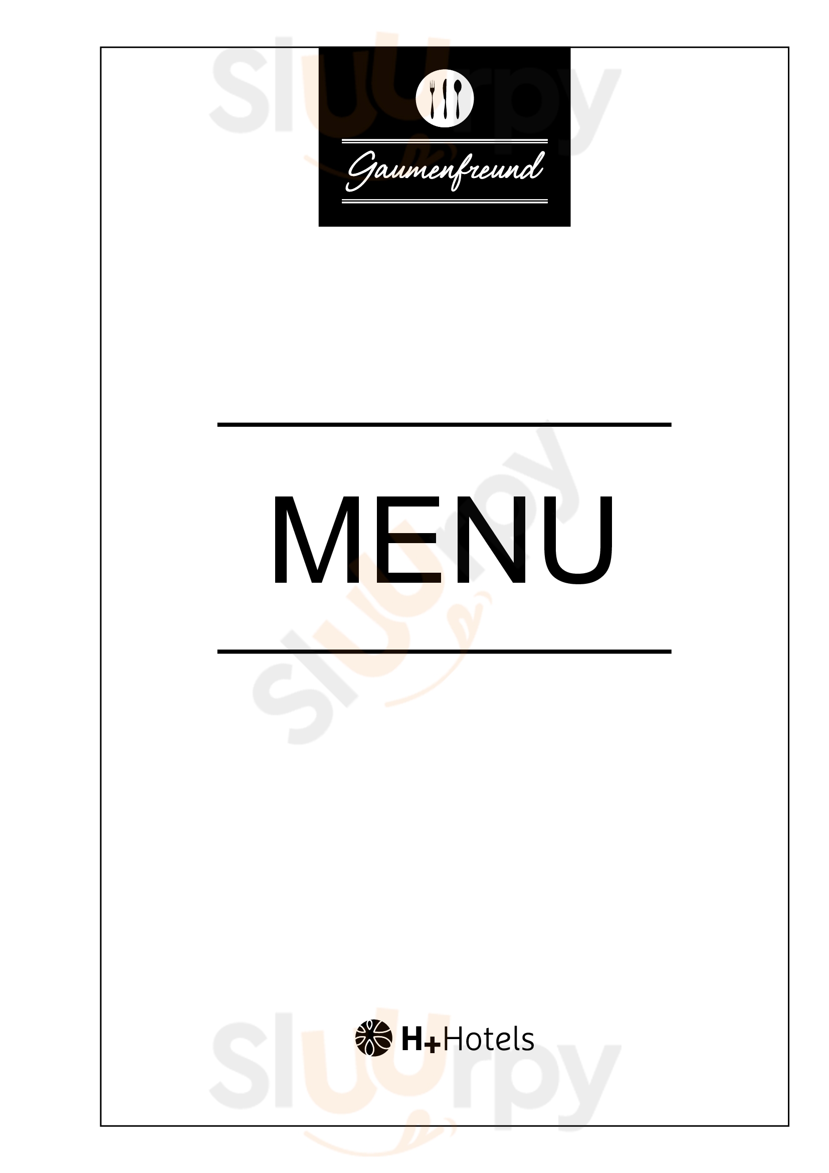 Main Menu - Restaurant H+ Hotel Bochum