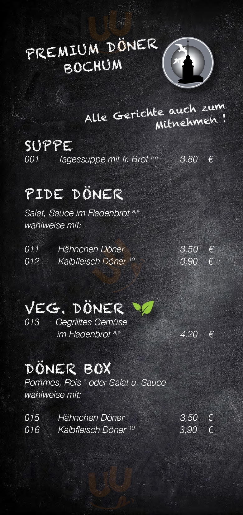 Alice Premium Doner Bochum Menu - 1