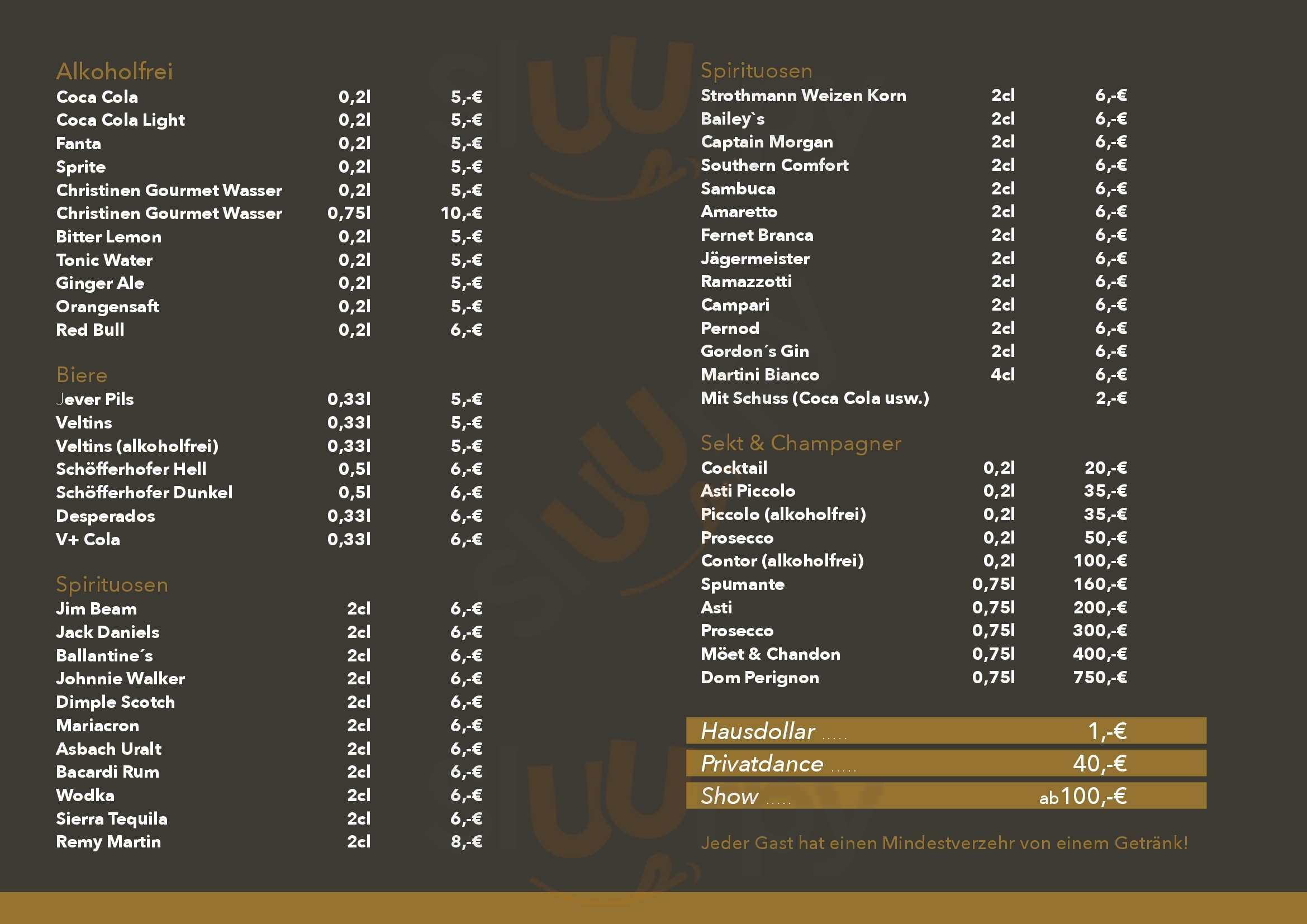 Palladium Bielefeld Menu - 1