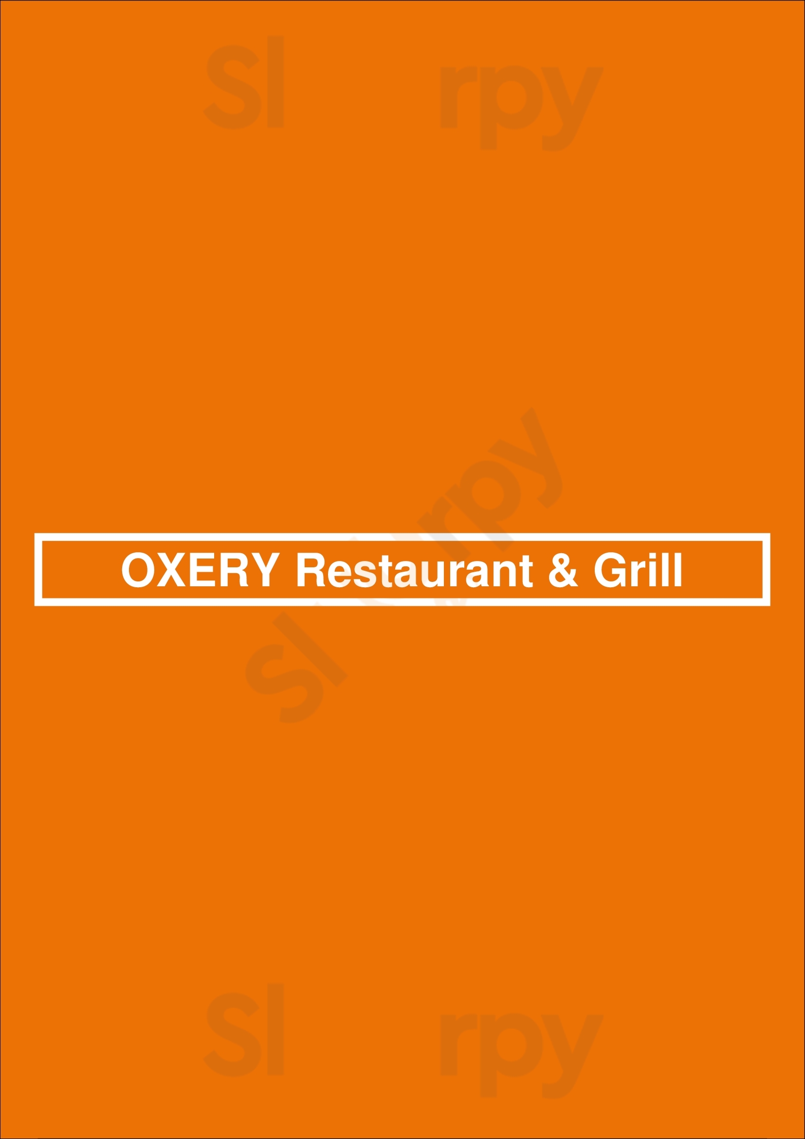 Oxery Restaurant & Grill Esslingen am Neckar Menu - 1