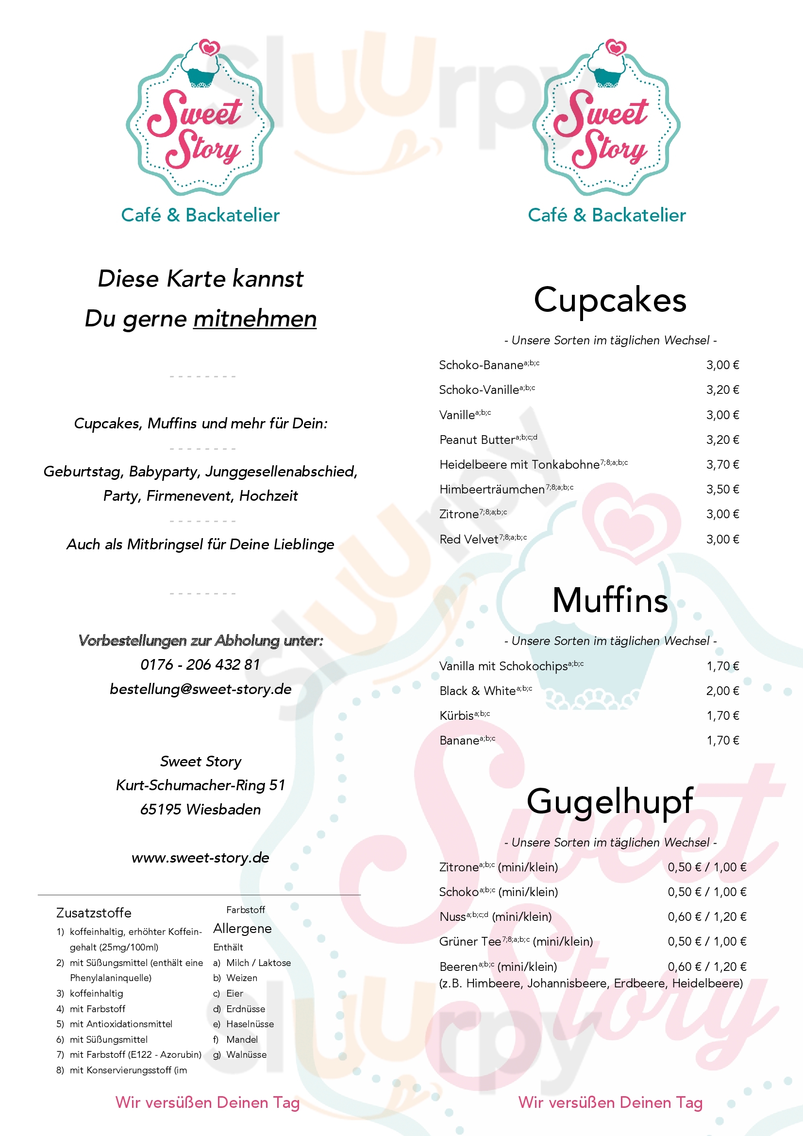 Sweet Story - Das Feine Cafe & Backatelier Wiesbaden Menu - 1
