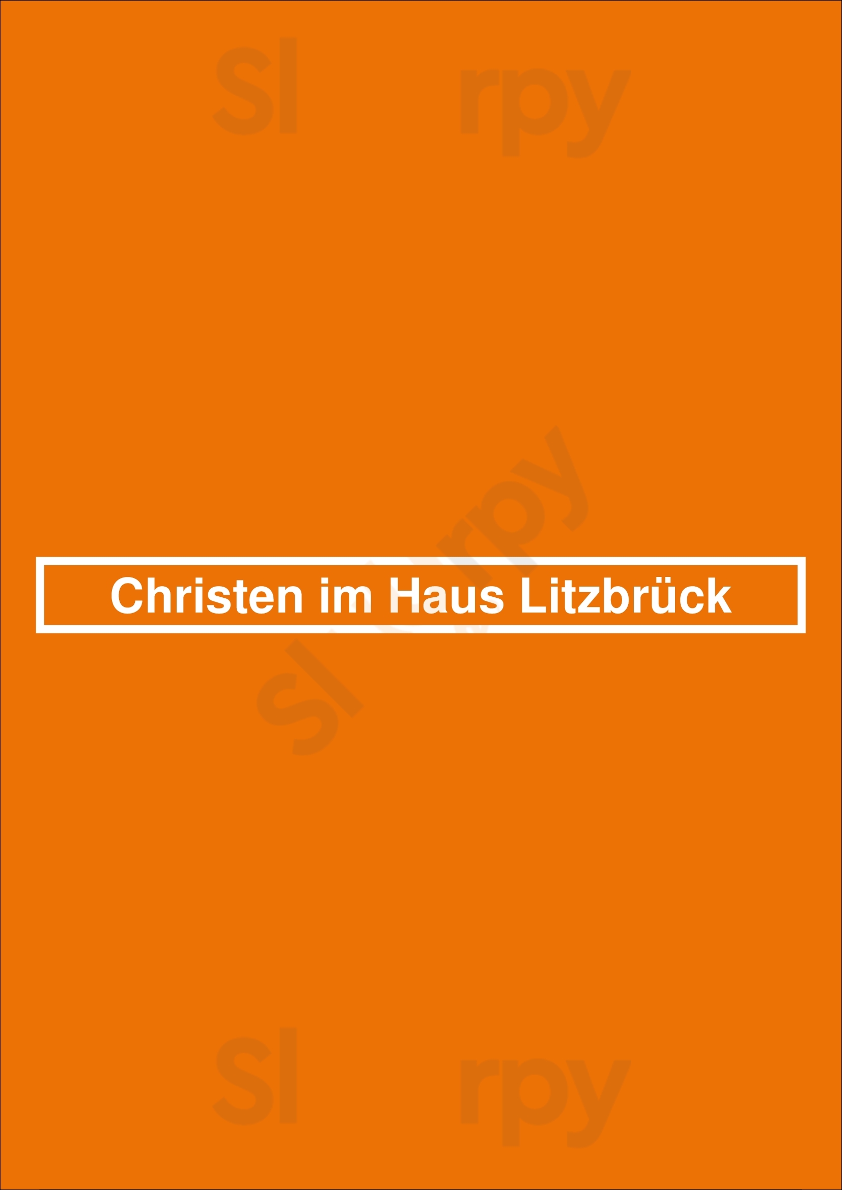 Christen Im Haus Litzbrück Düsseldorf Menu - 1