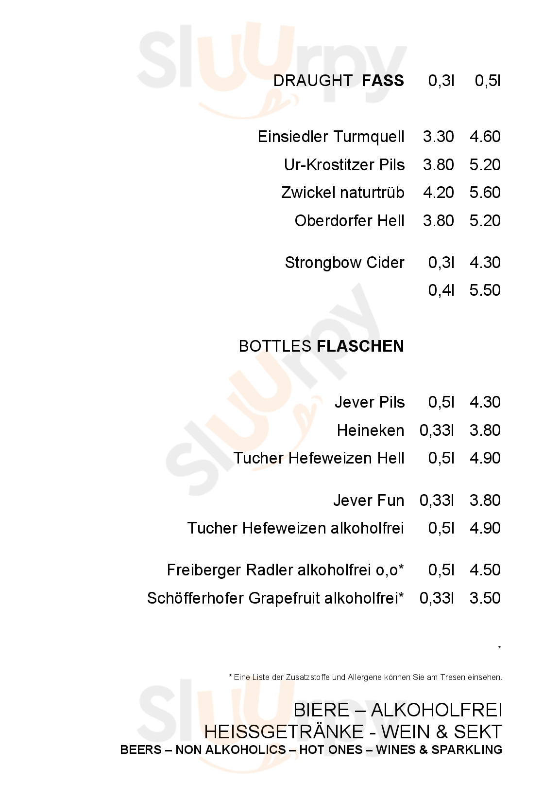 Main Menu - Kneipe Connstanze