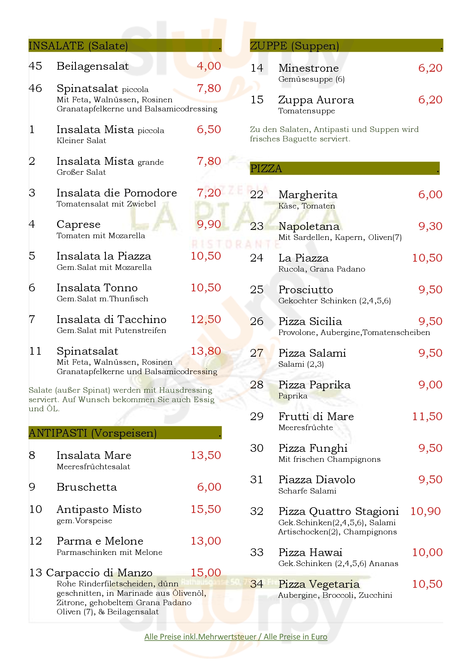 Café Schwarzes Kloster Freiburg Menu - 1