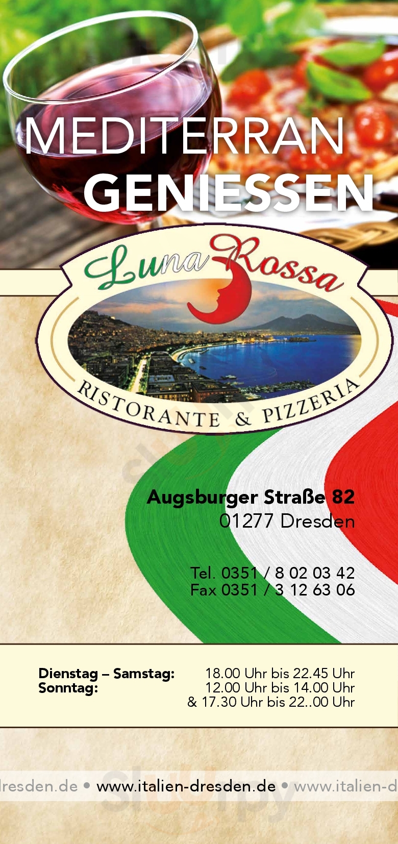 Luna Rossa Dresden Menu - 1