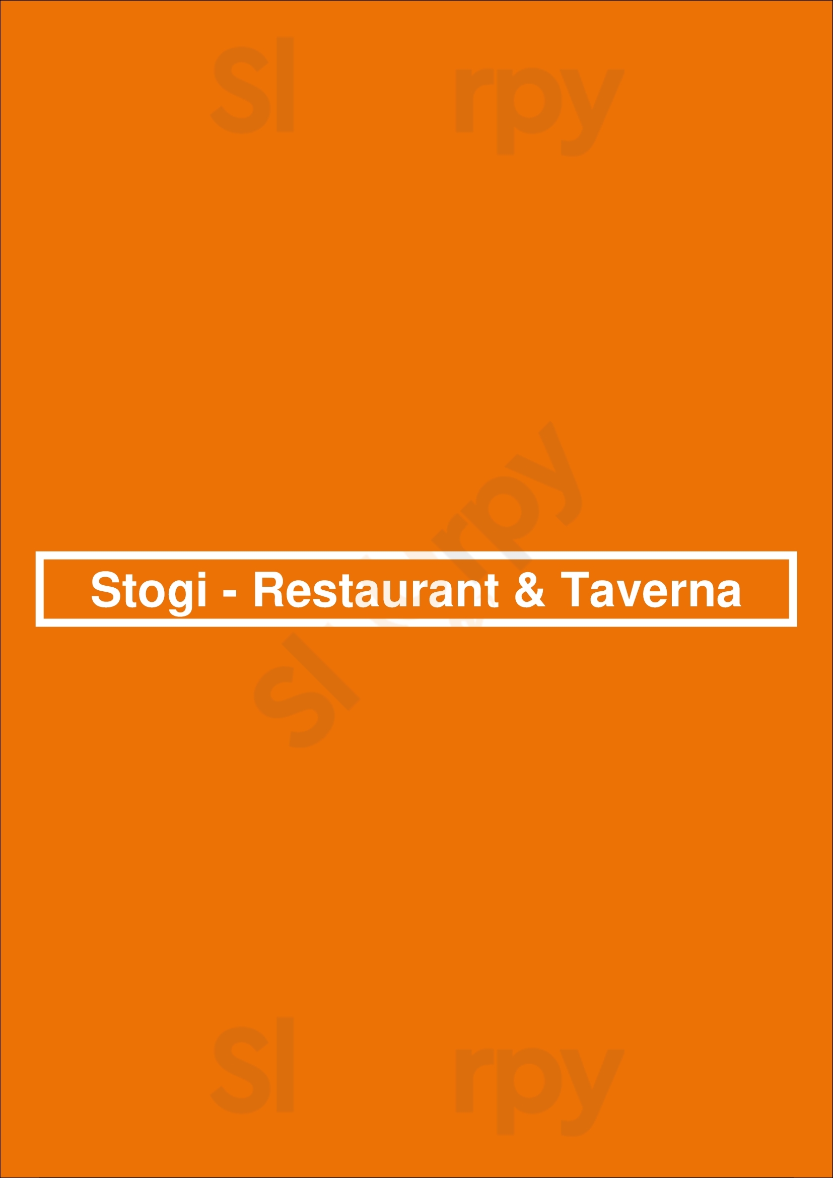 Stogi - Restaurant & Taverna Stuttgart Menu - 1