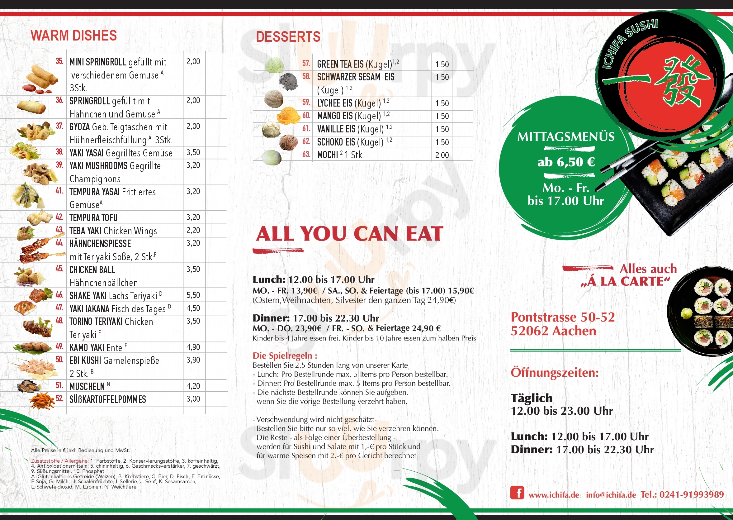 Ichifa Sushi & Grill Aachen Menu - 1