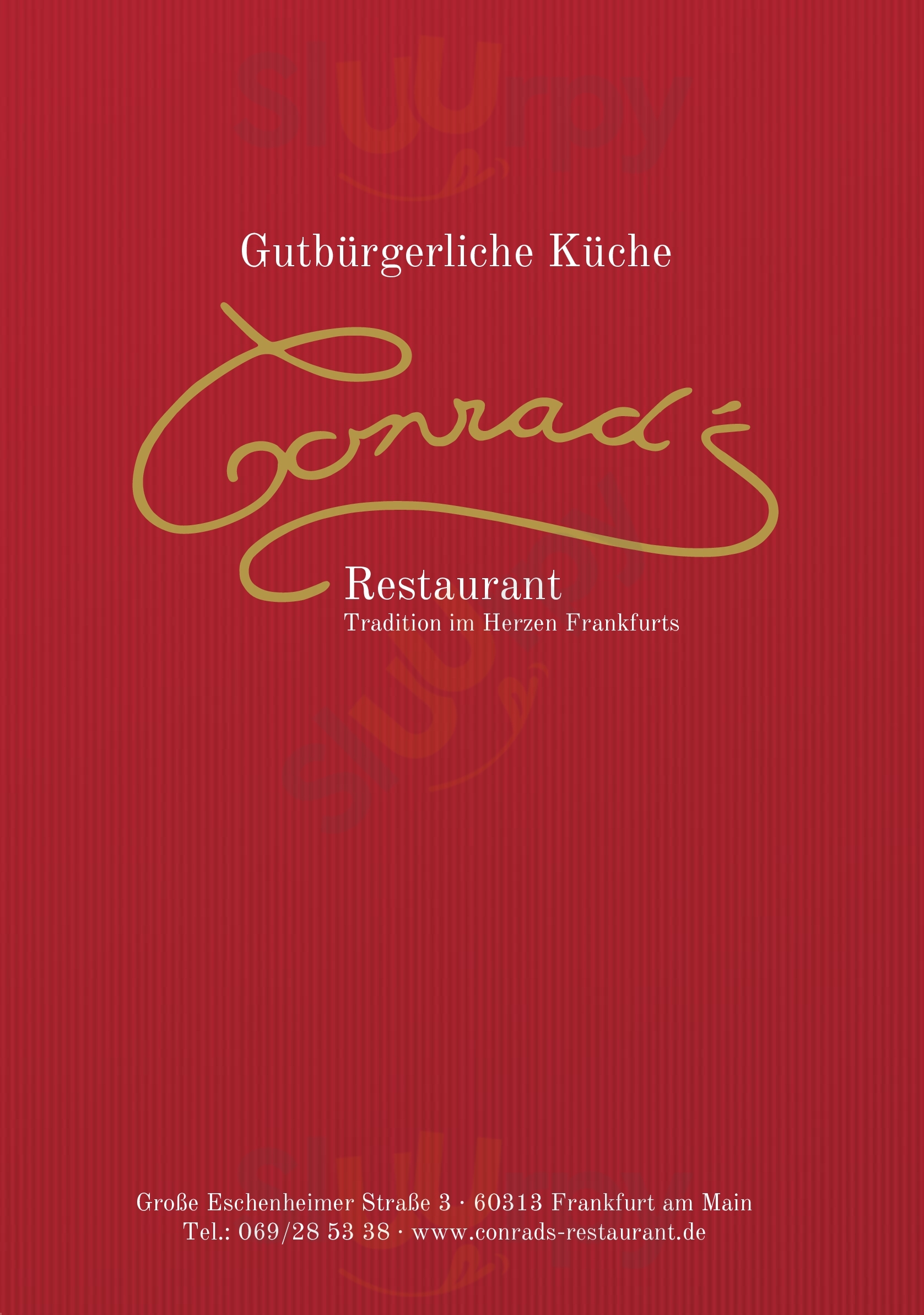 Conrad's Restaurant Frankfurt am Main Menu - 1