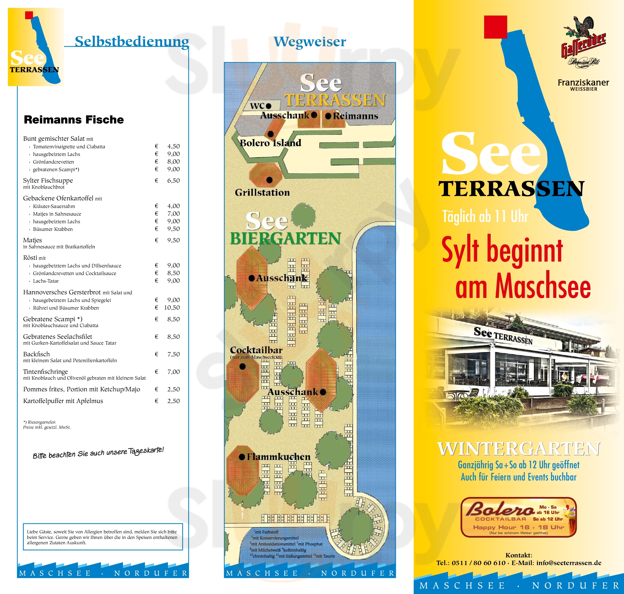 Seeterrassen Am Maschsee Hannover Menu - 1