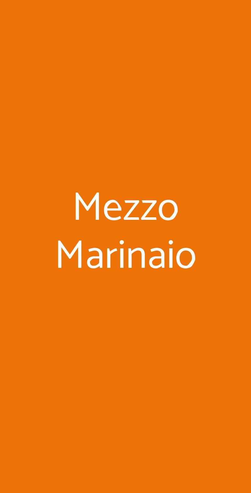 Mezzo Marinaio Viareggio Menù - 1