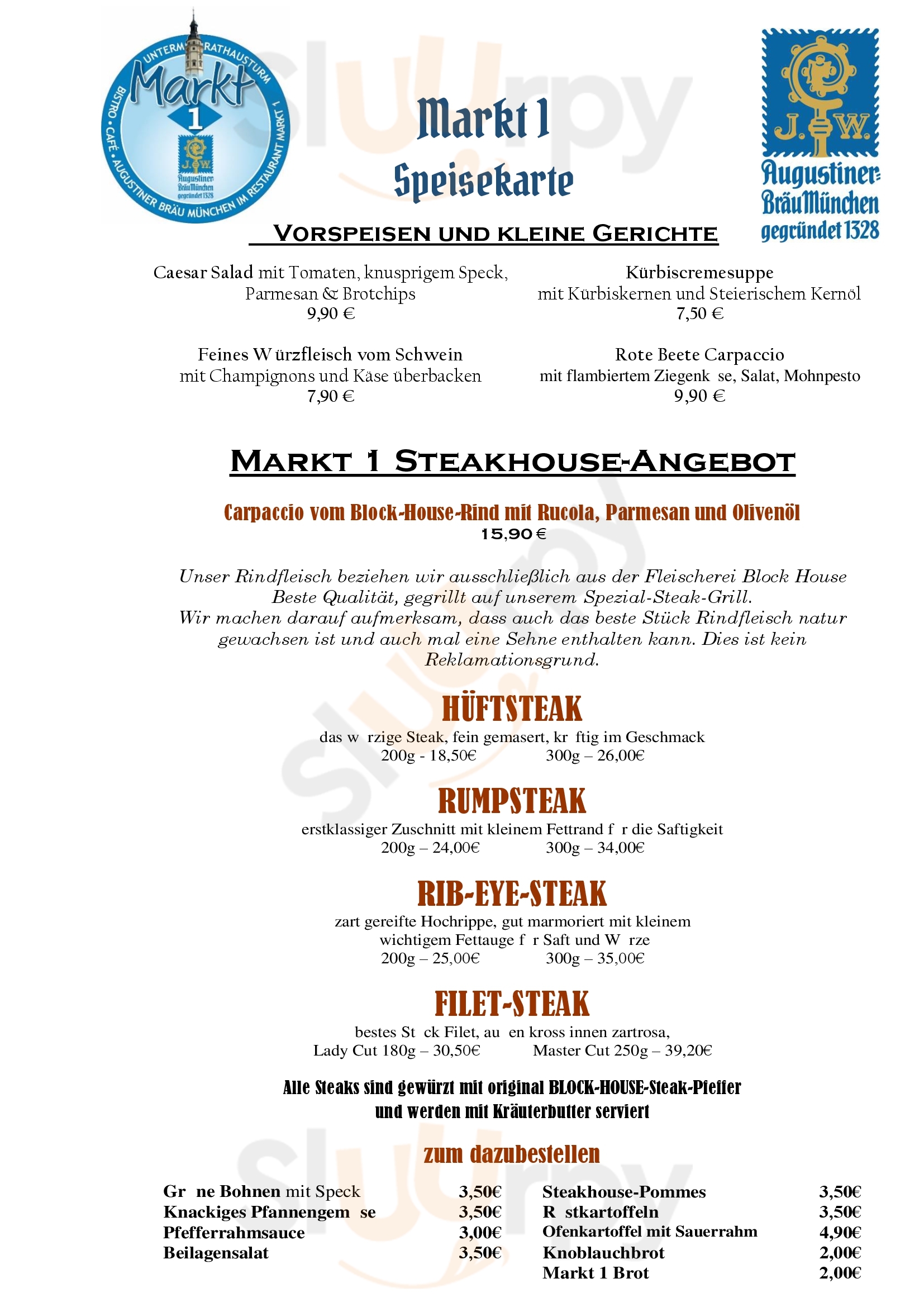 Markt 1 Restaurant Gera Menu - 1