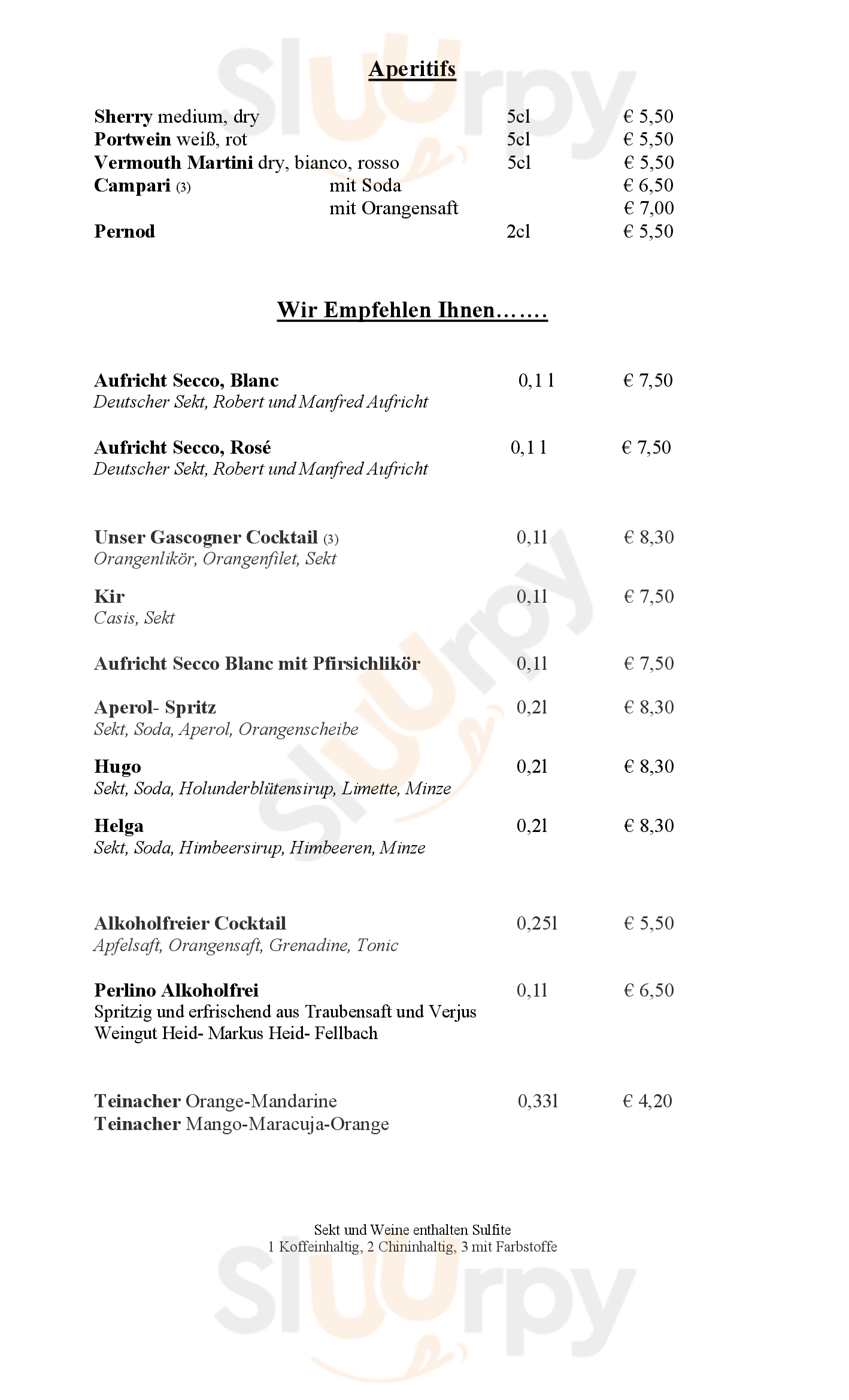 Hotel Hohenstaufen Göppingen Menu - 1