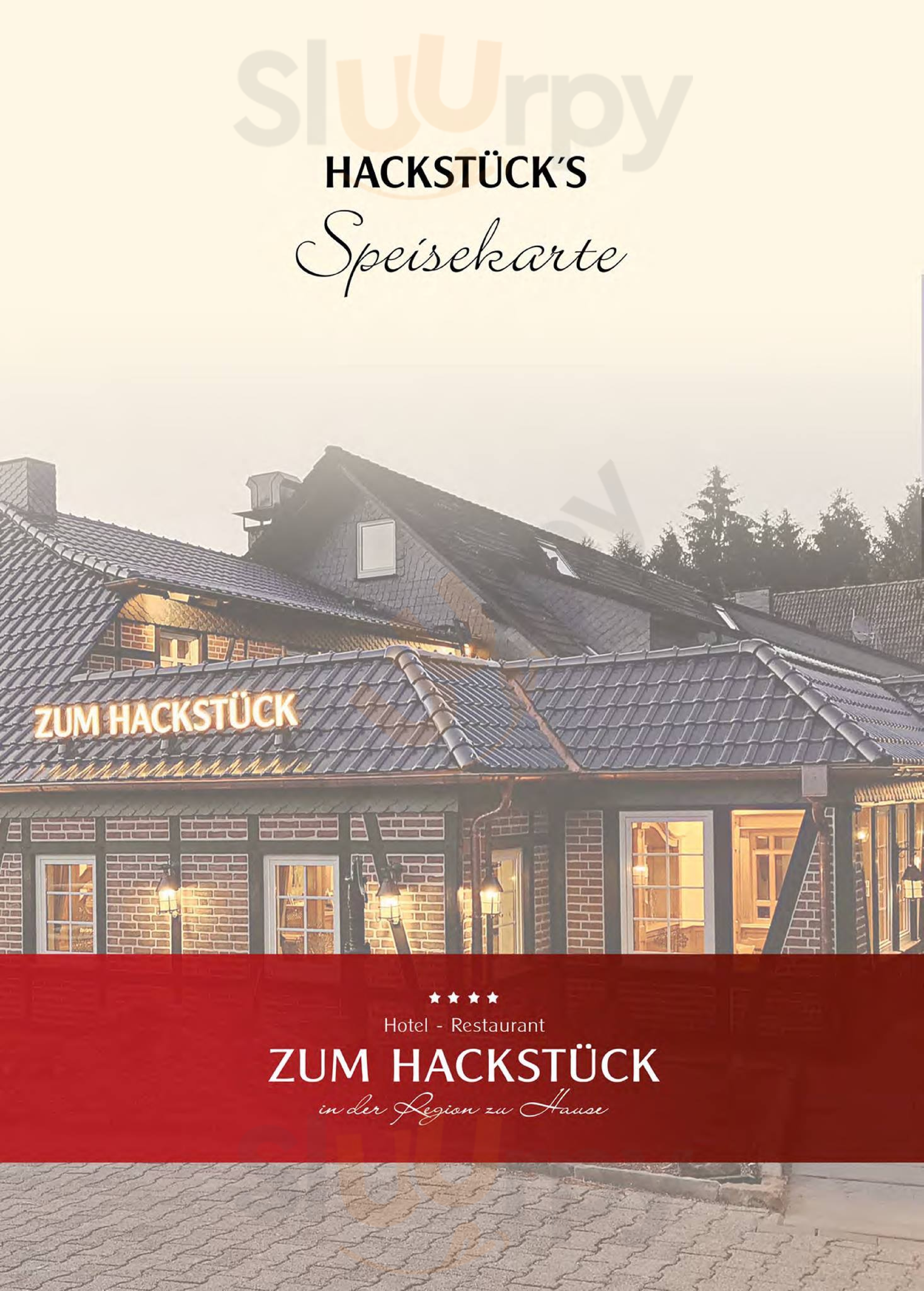 Hotel & Restaurant Zum Hackstück Hattingen Menu - 1