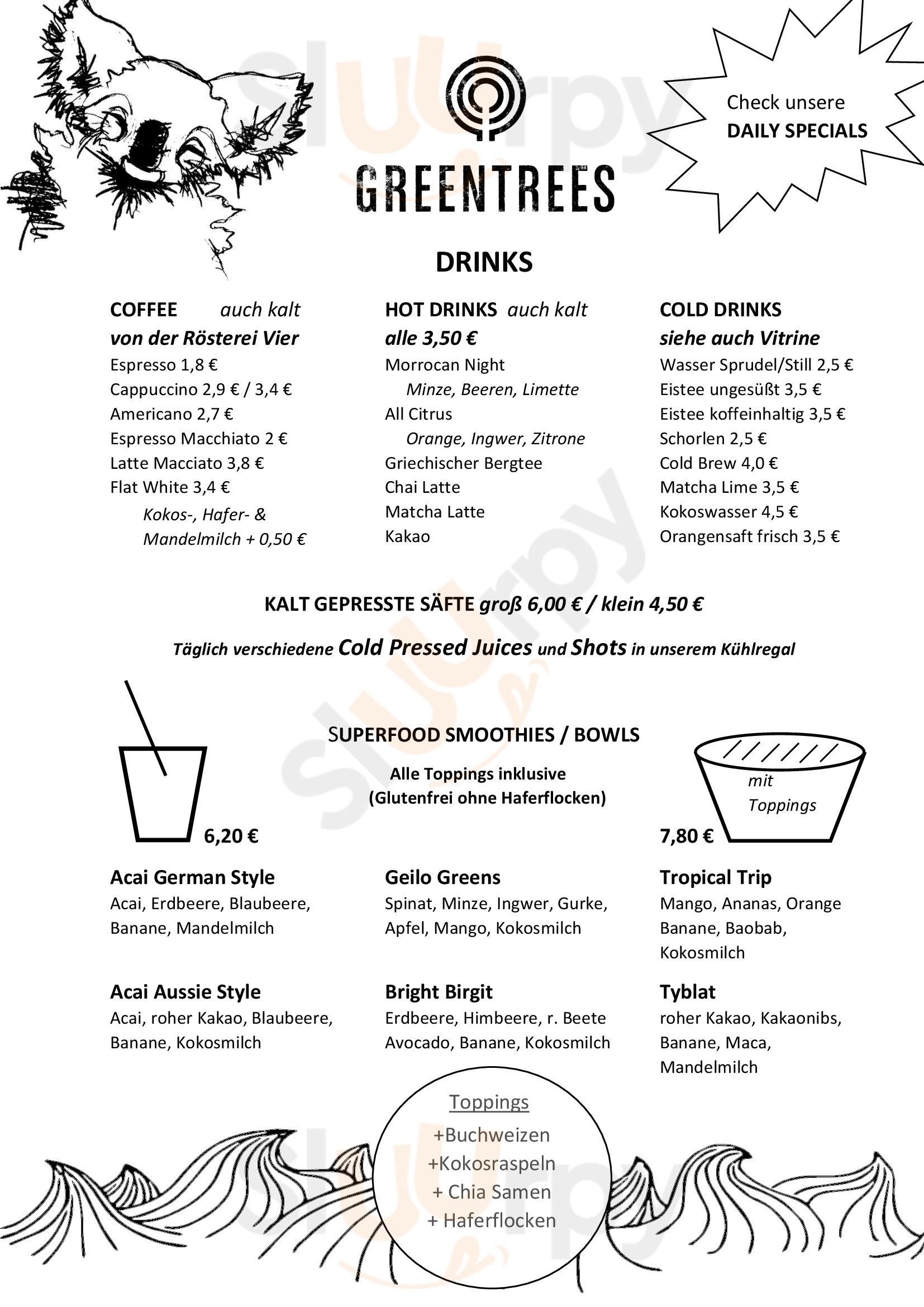 Greentrees Düsseldorf Menu - 1