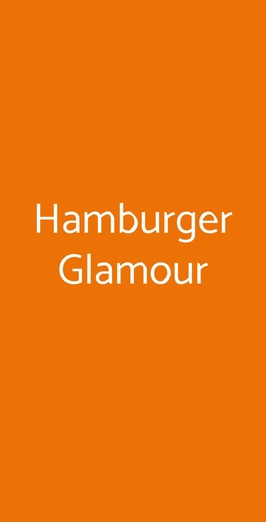 Hamburger Glamour