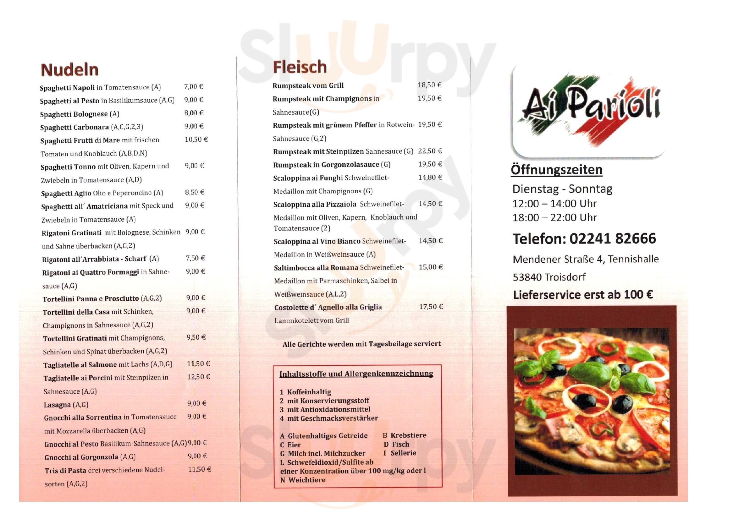 Ristorante Ai Parioli Troisdorf Menu - 1