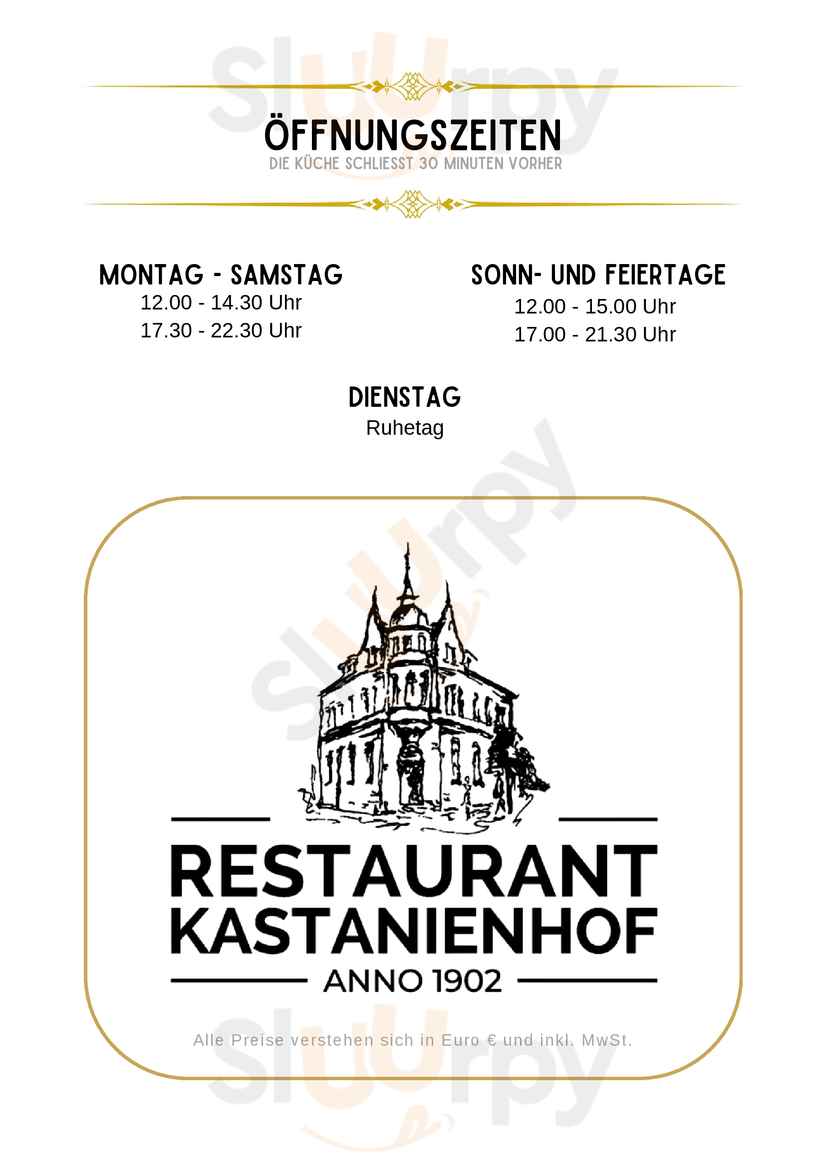 Kastanienhof Siegburg Menu - 1