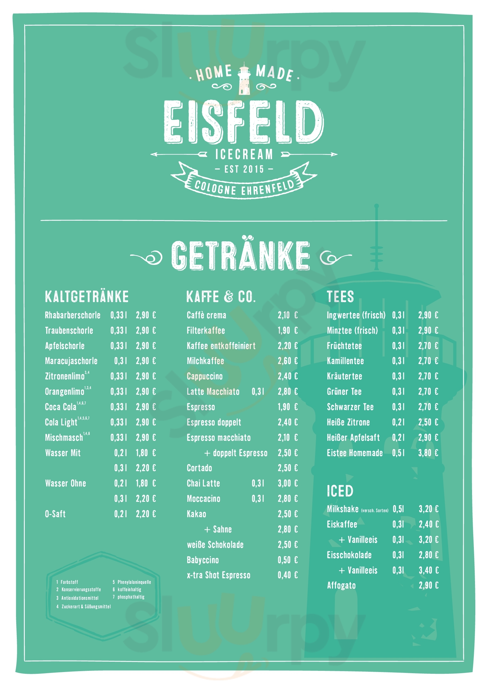 Eisfeld Köln Menu - 1