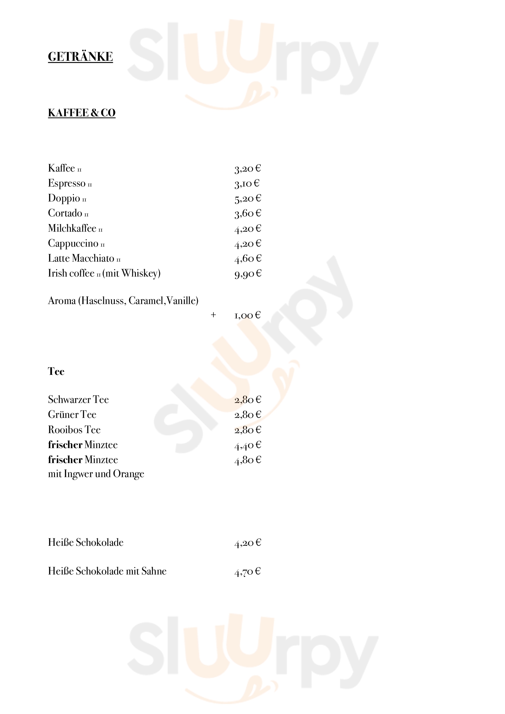 Galerie Burghof Düsseldorf Menu - 1
