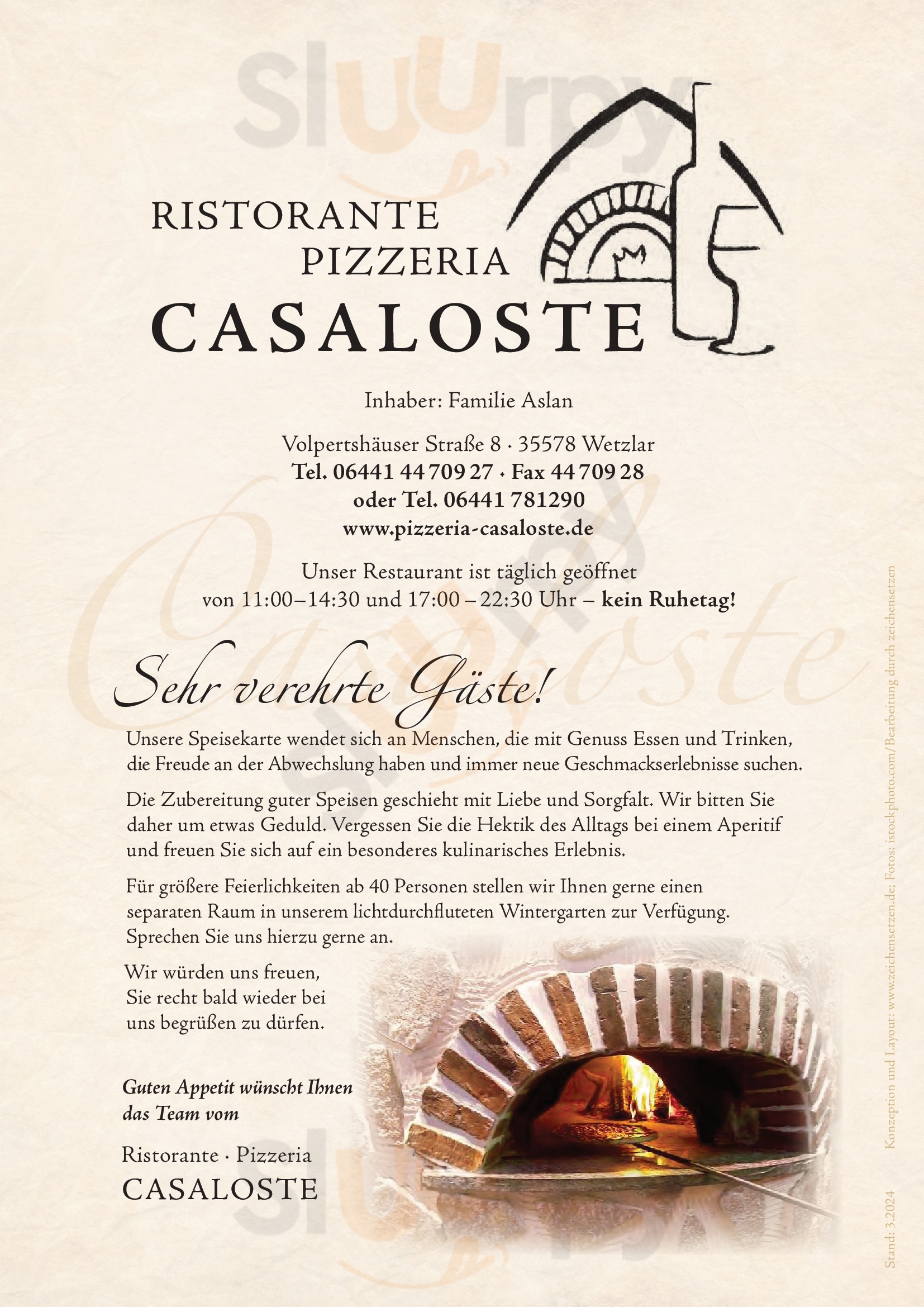 Ristaurante Pizzeria Casaloste Wetzlar Menu - 1