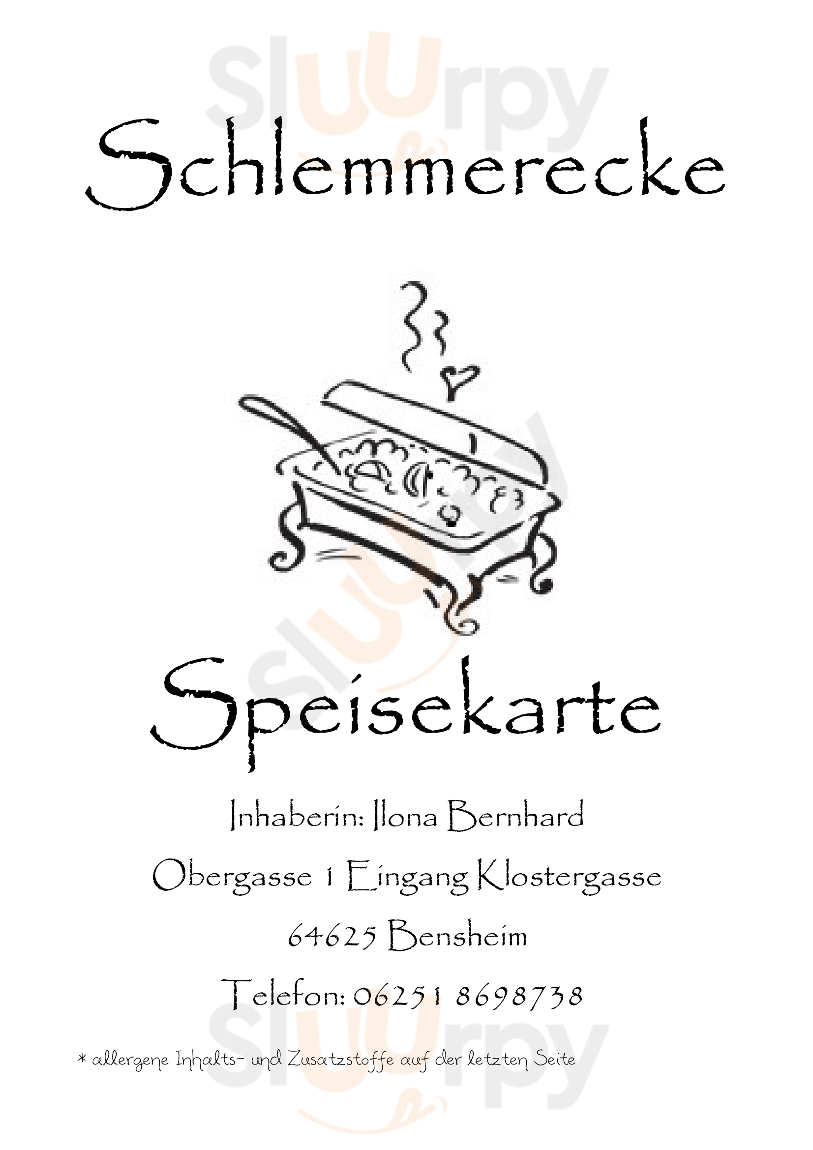 Schlemmerecke Bensheim Menu - 1