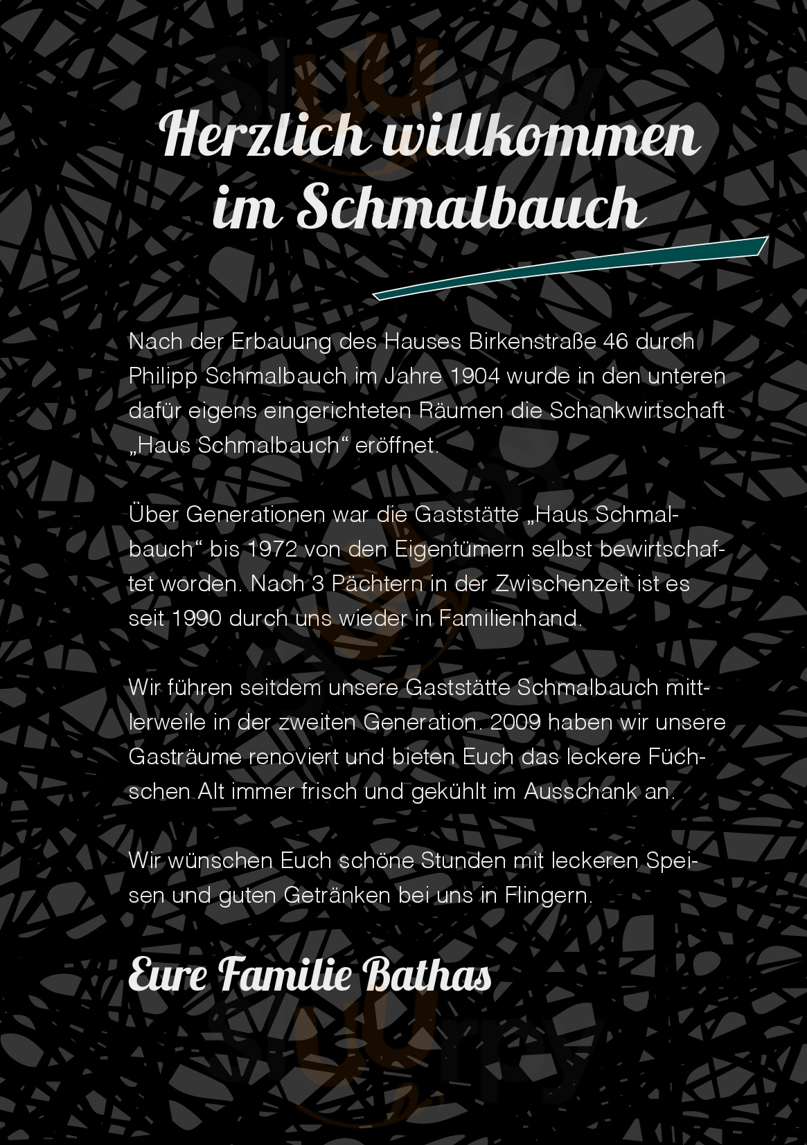 Schmalbauch Düsseldorf Menu - 1