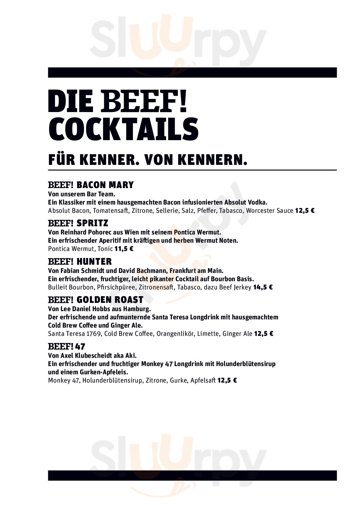 Beef! Grill & Bar Frankfurt am Main Menu - 1