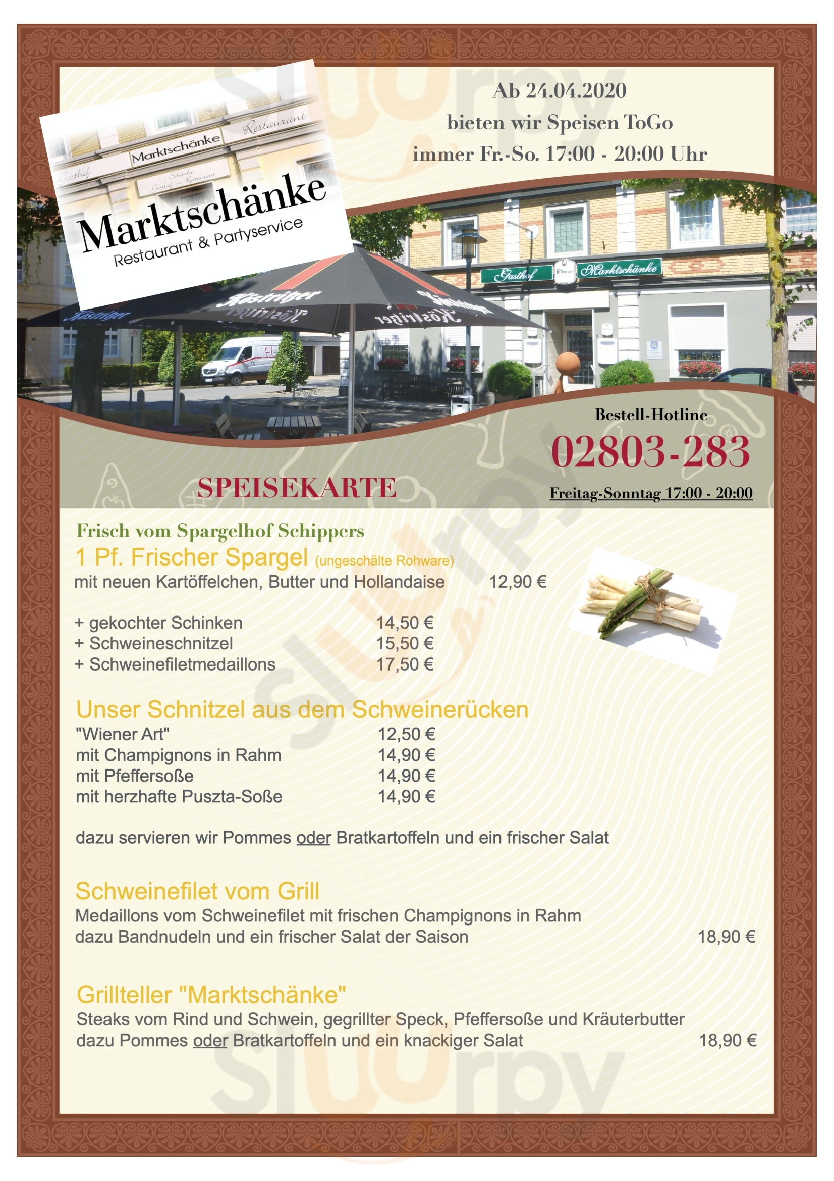 Gasthof Marktschänke Wesel Menu - 1