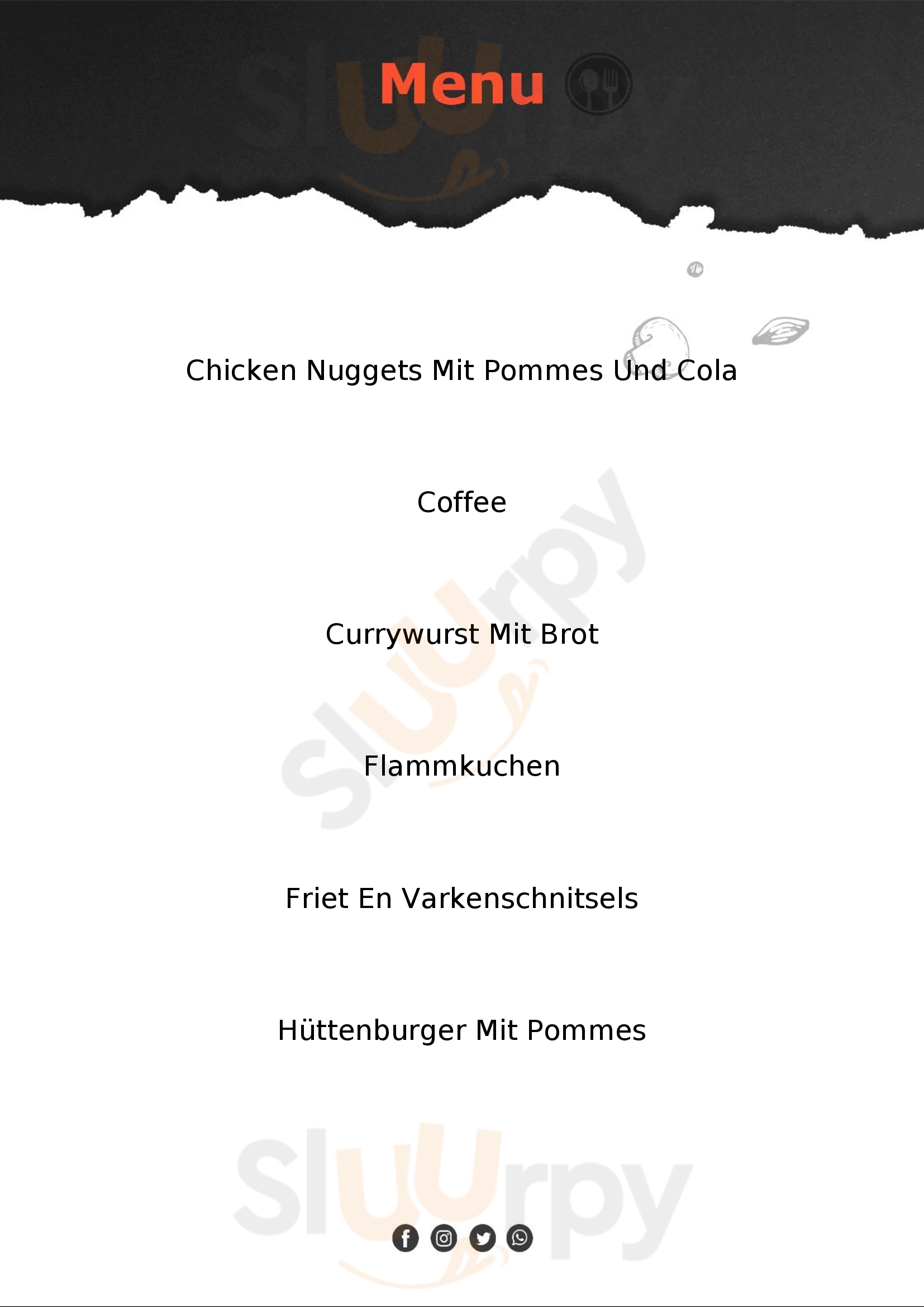 Ruhrquellehuette Winterberg Menu - 1