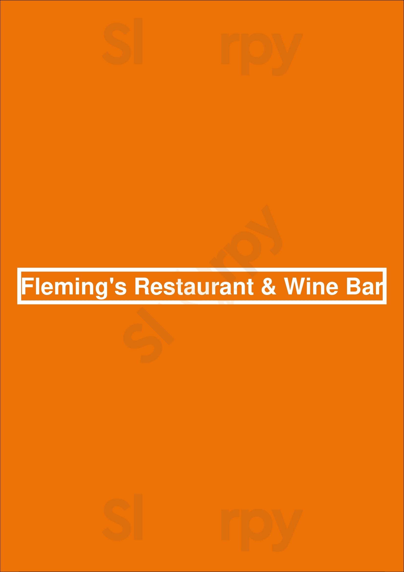 Fleming’s Hotelbar Bremen Menu - 1