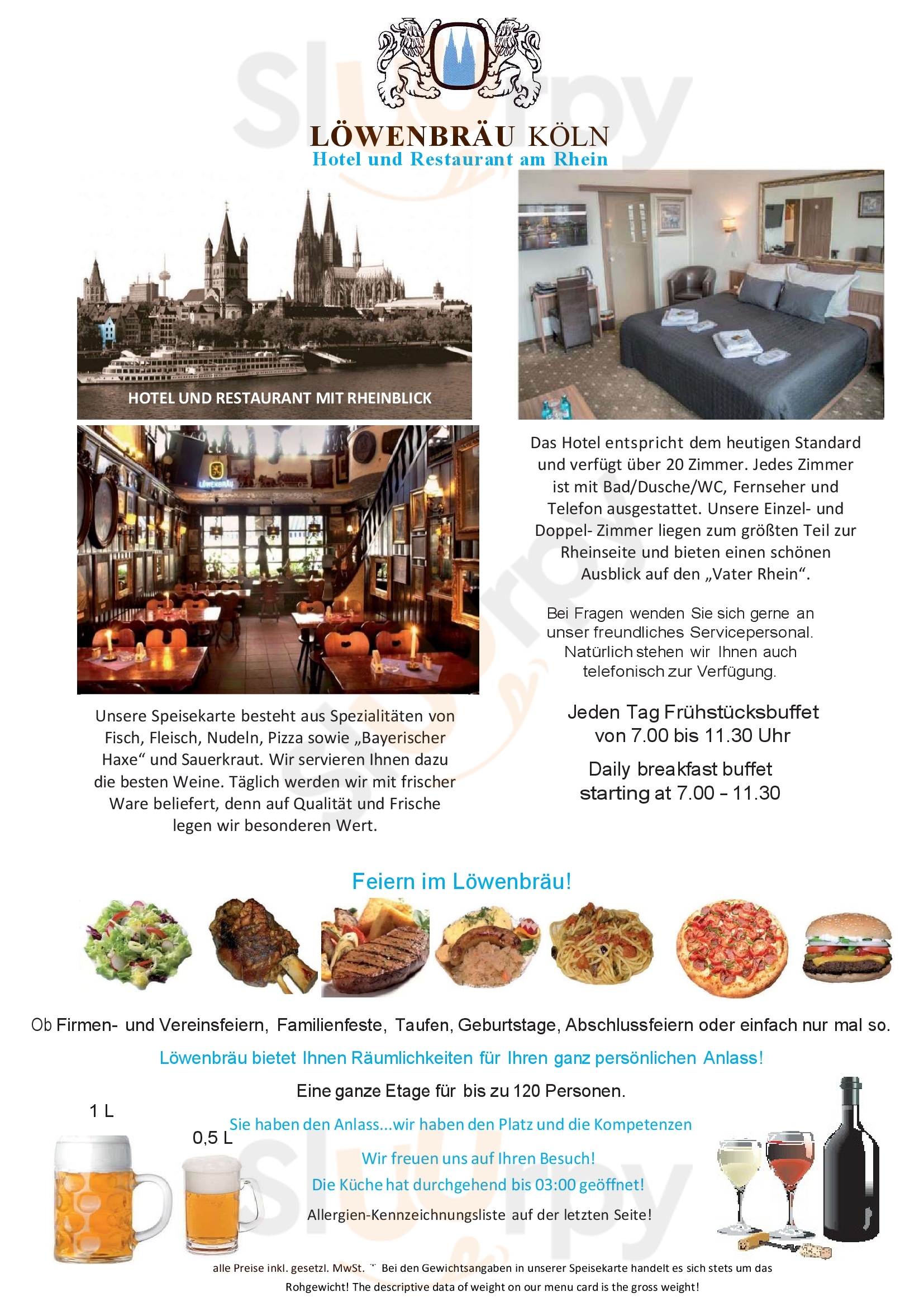 Löwenbräu Köln Restaurant Köln Menu - 1