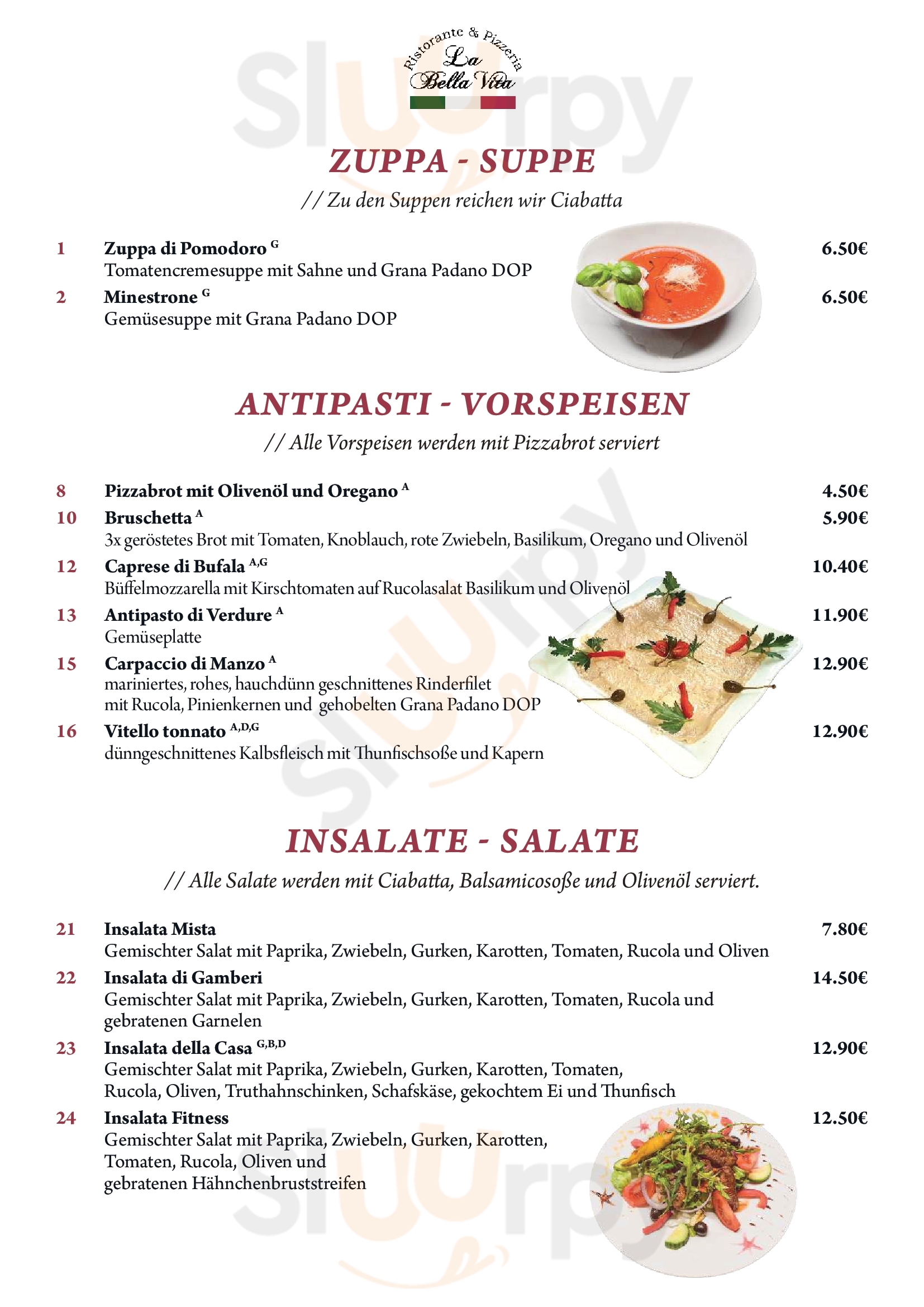 La Bella Vita Radebeul Menu - 1