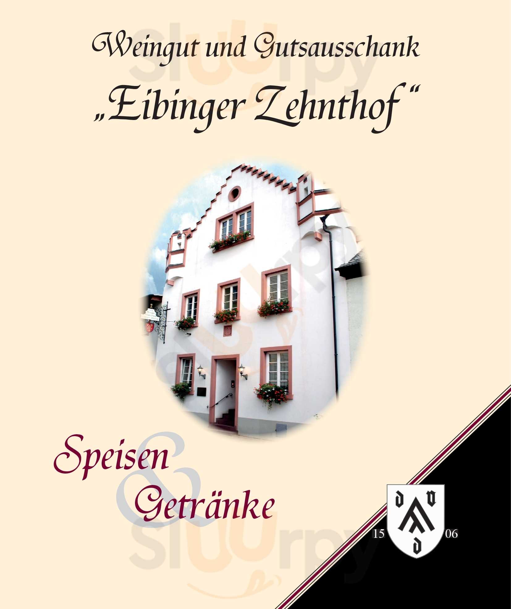 Weingut Gutsausschank Eibinger Zehnthof Rüdesheim am Rhein Menu - 1