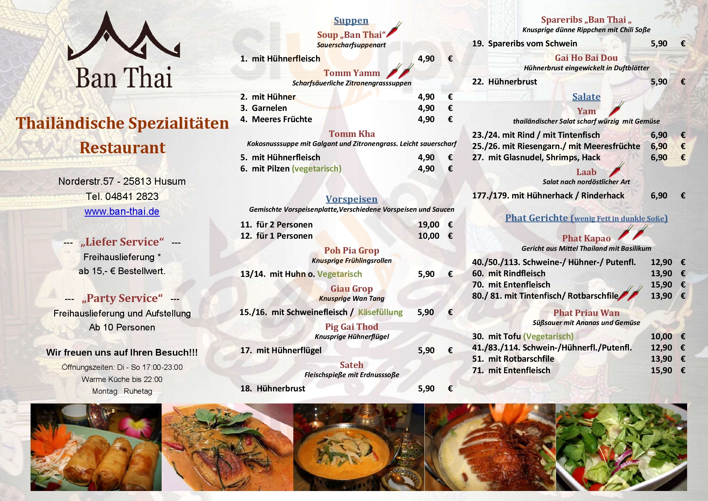 Ban Thai Restaurant Husum Menu - 1
