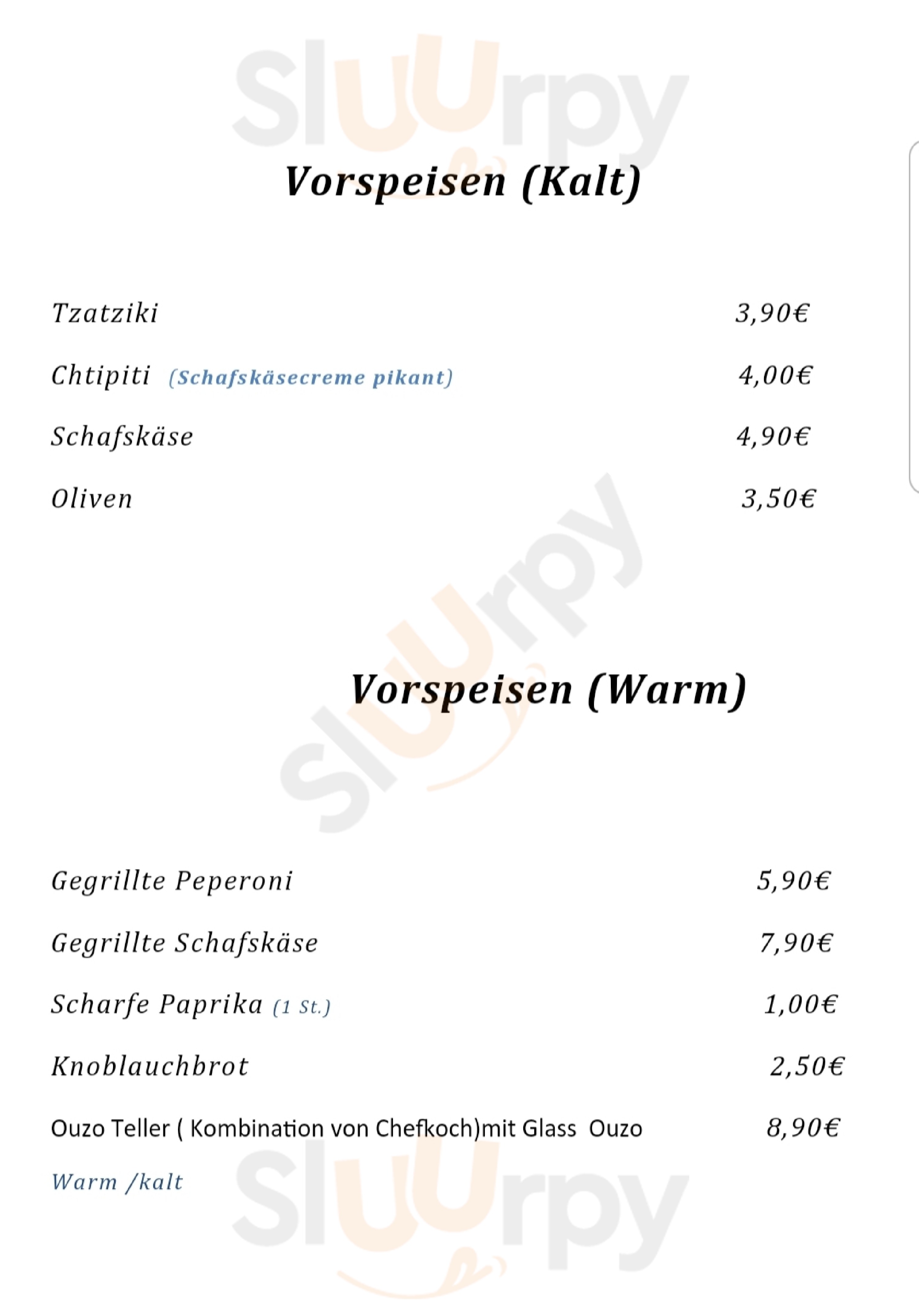 Zum Backfisch Frankenthal Menu - 1