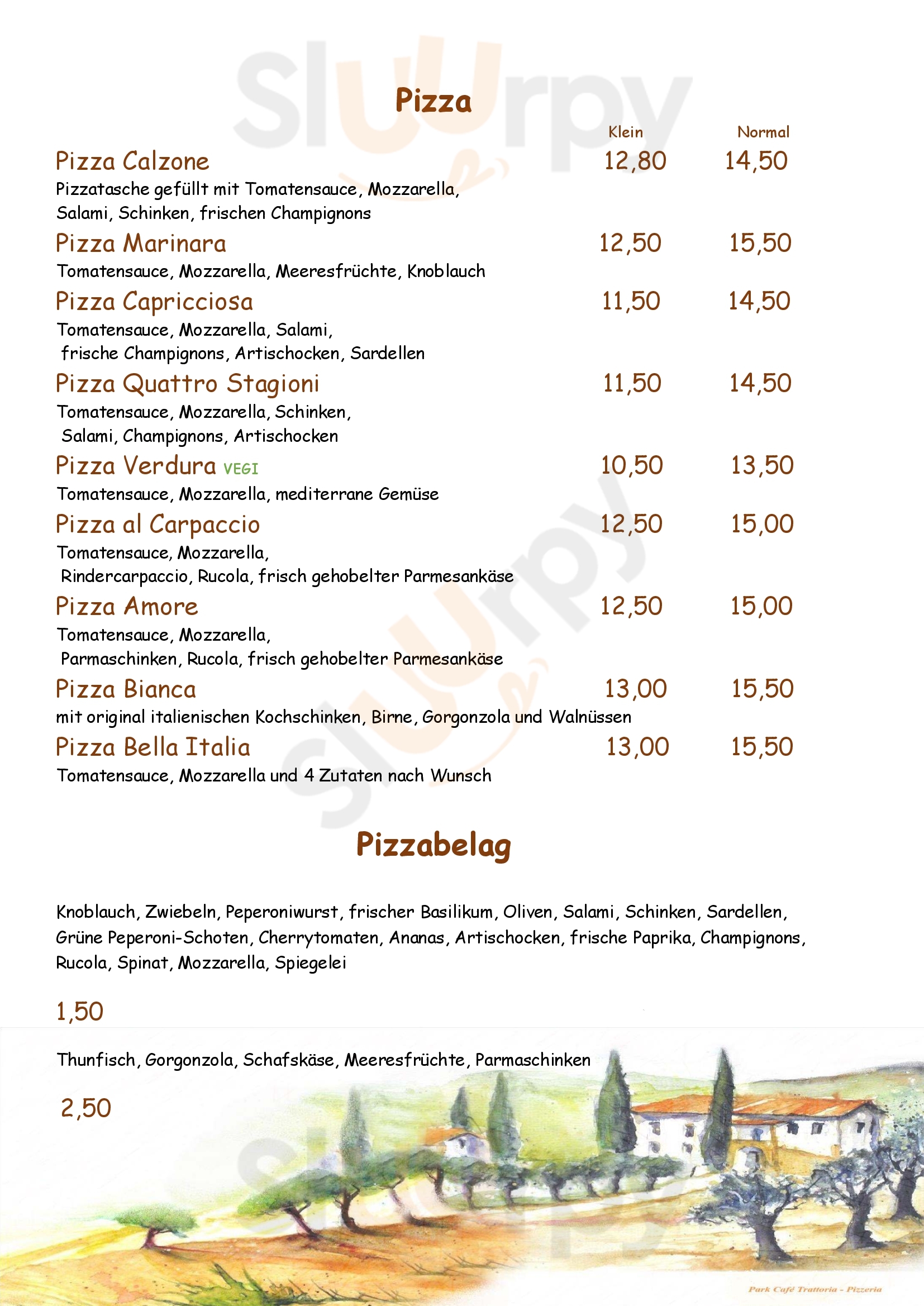 Park Café Trattoria Bernkastel-Kues Menu - 1