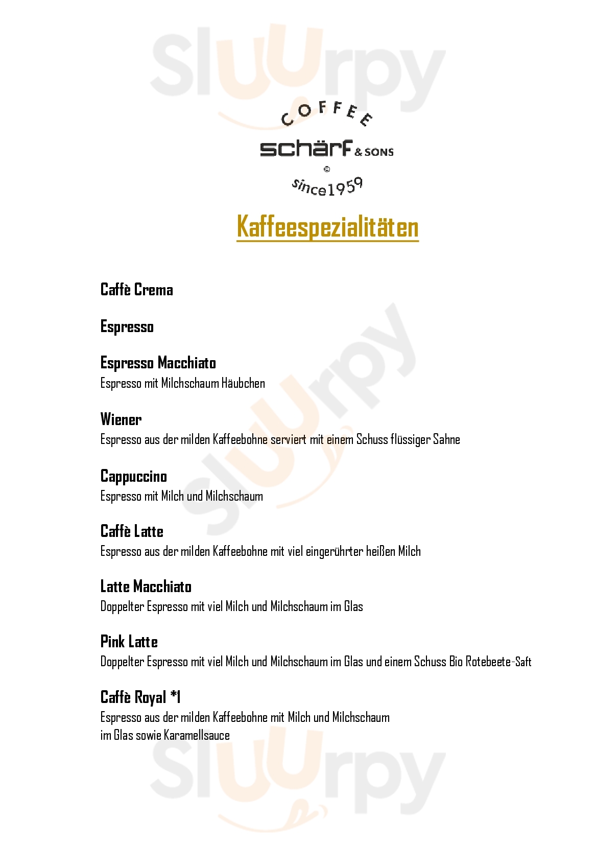 Café Zeitraum Freudenstadt Menu - 1