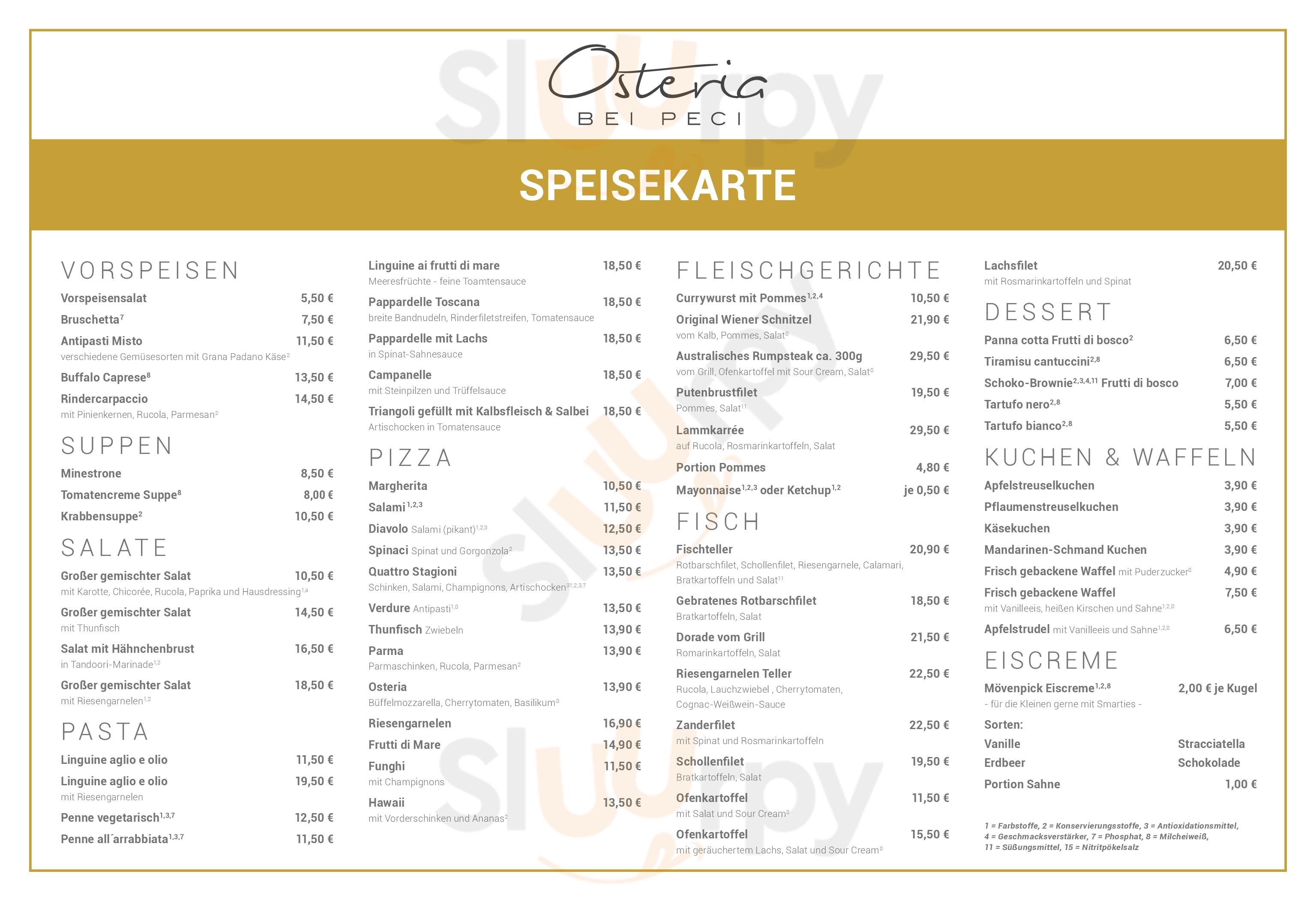 Osteria Bei Peci Büsum Menu - 1