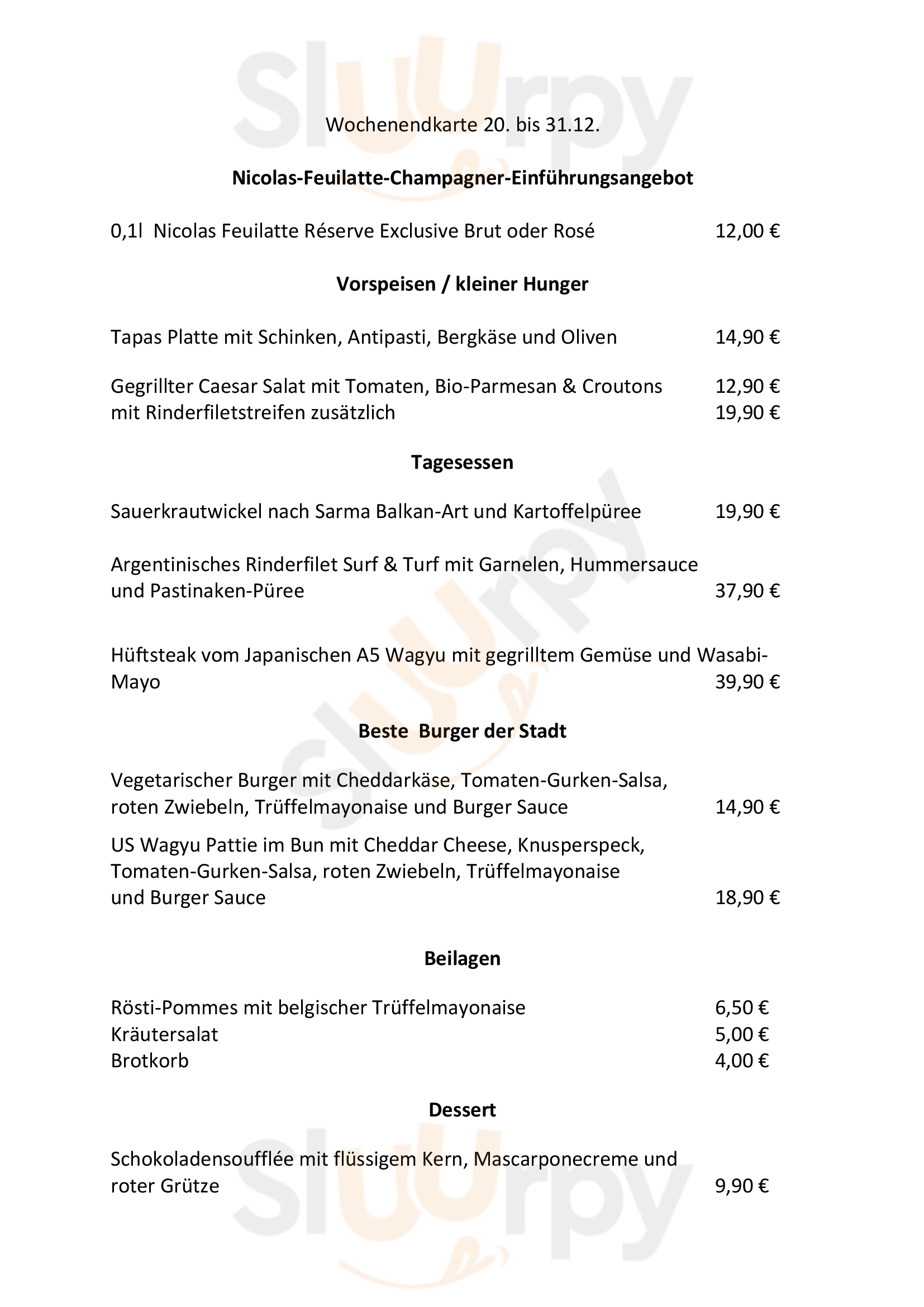 The Meat Club Stuttgart Menu - 1