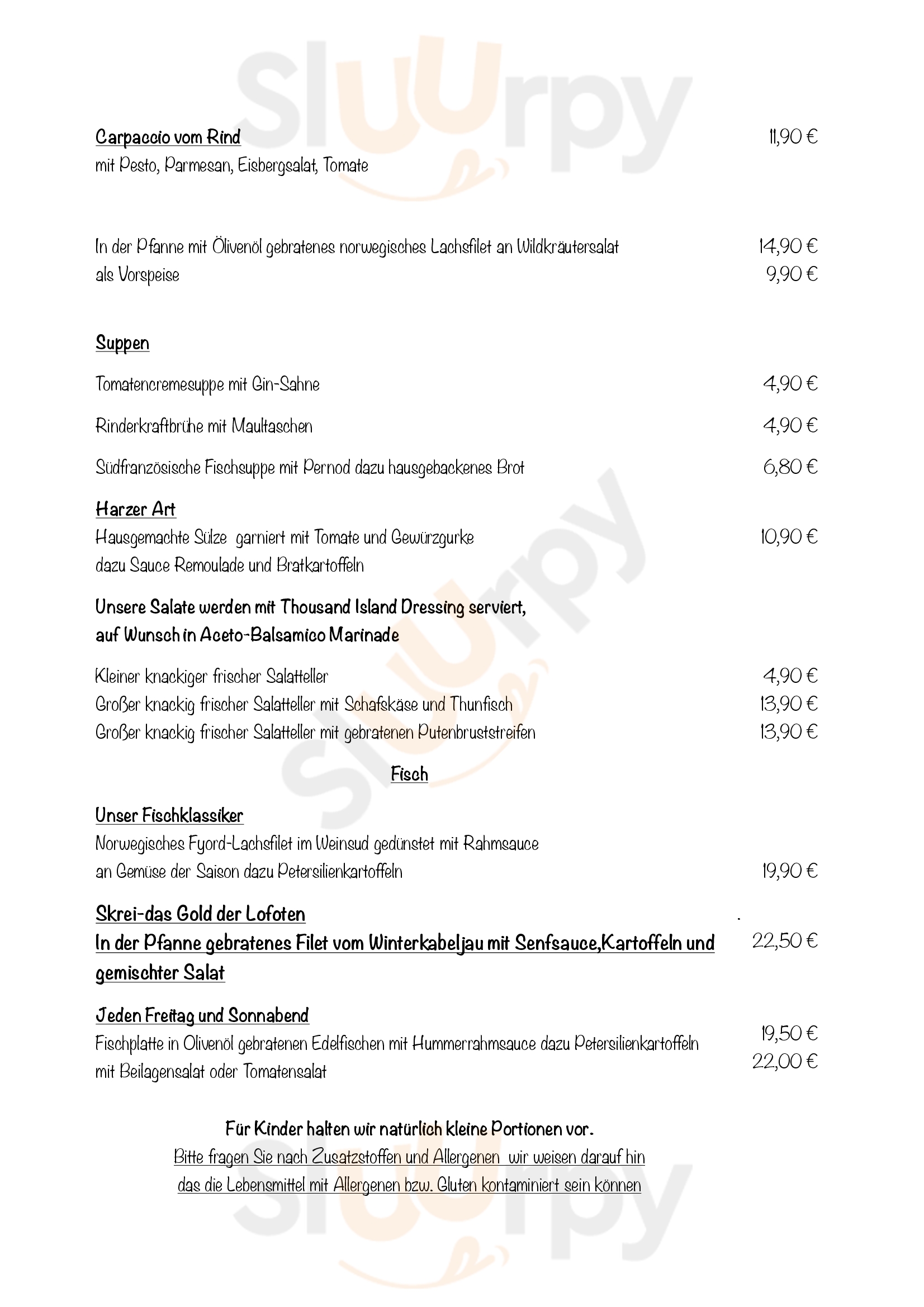 Restaurant Kristall Bad Harzburg Menu - 1