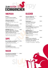 Zum Roten Eichhörnchen menu