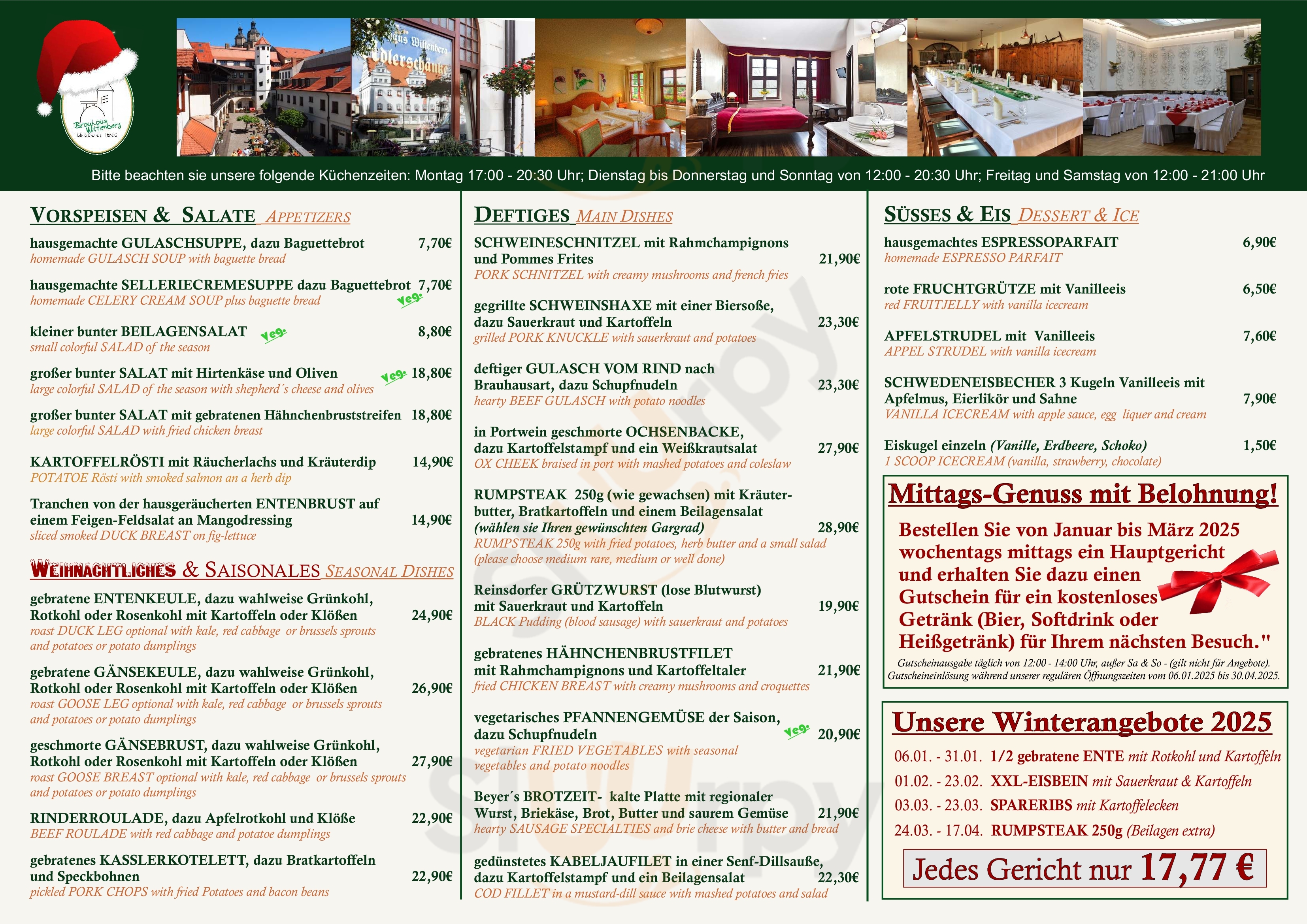 Brauhaus Wittenberg Wittenberg Menu - 1