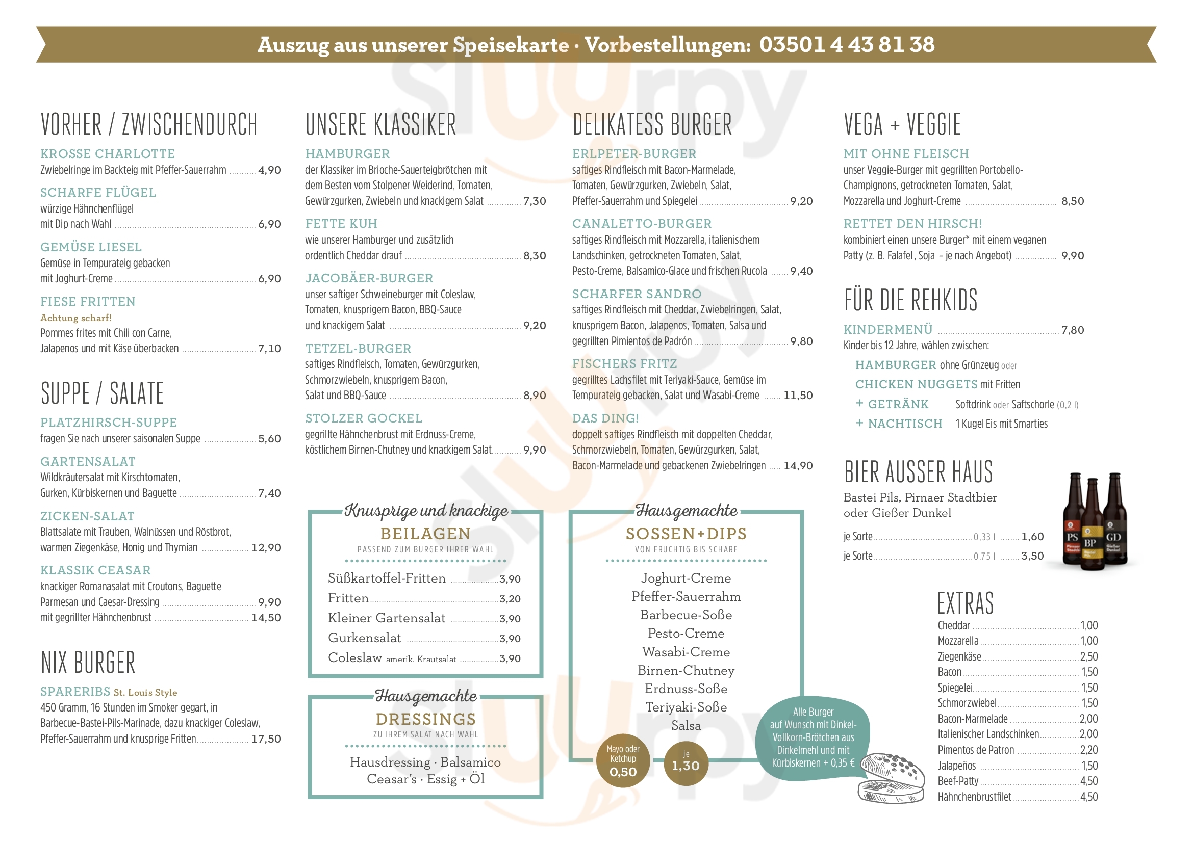 Platzhirsch Pirna Menu - 1