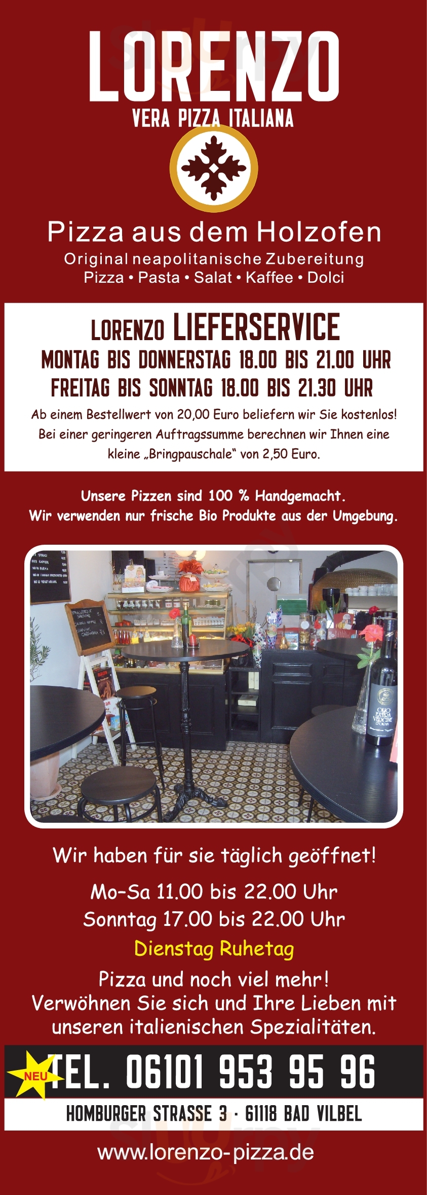 Pizzeria Lorenzo Bad Vilbel Menu - 1