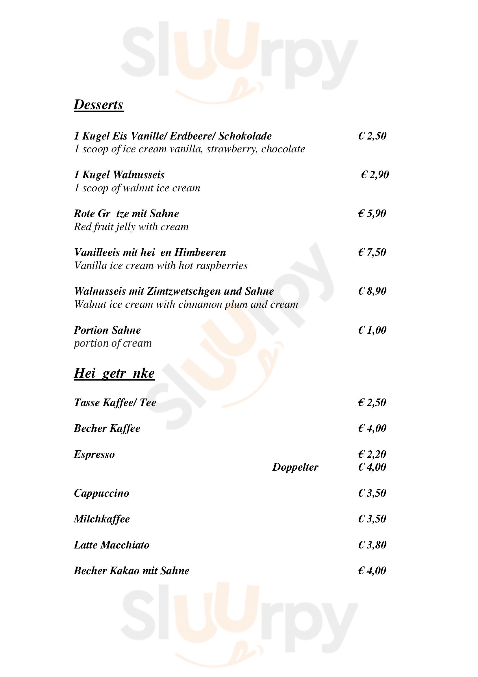Ovelgönner Hof Buxtehude Menu - 1