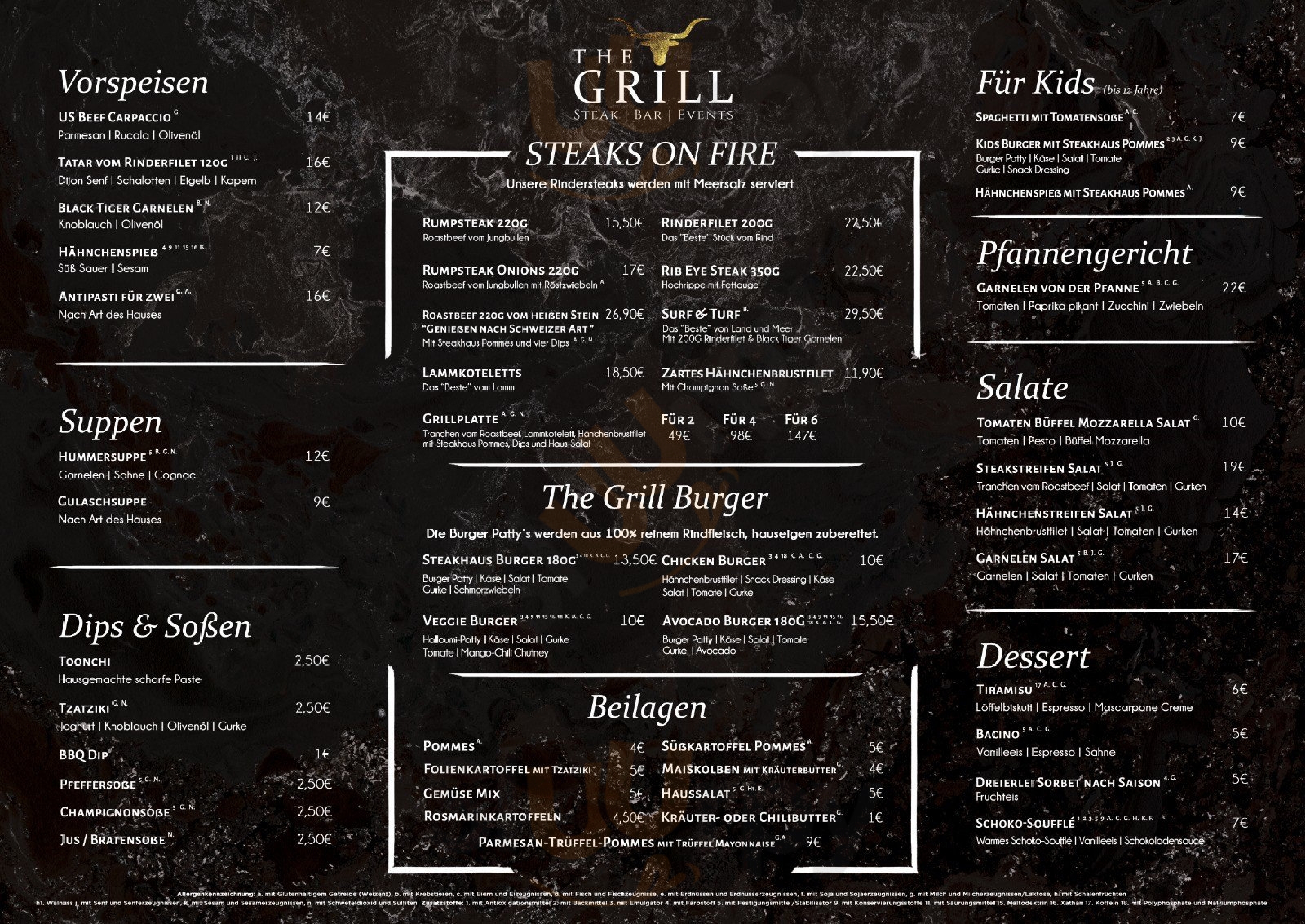 The Grill Rust Menu - 1