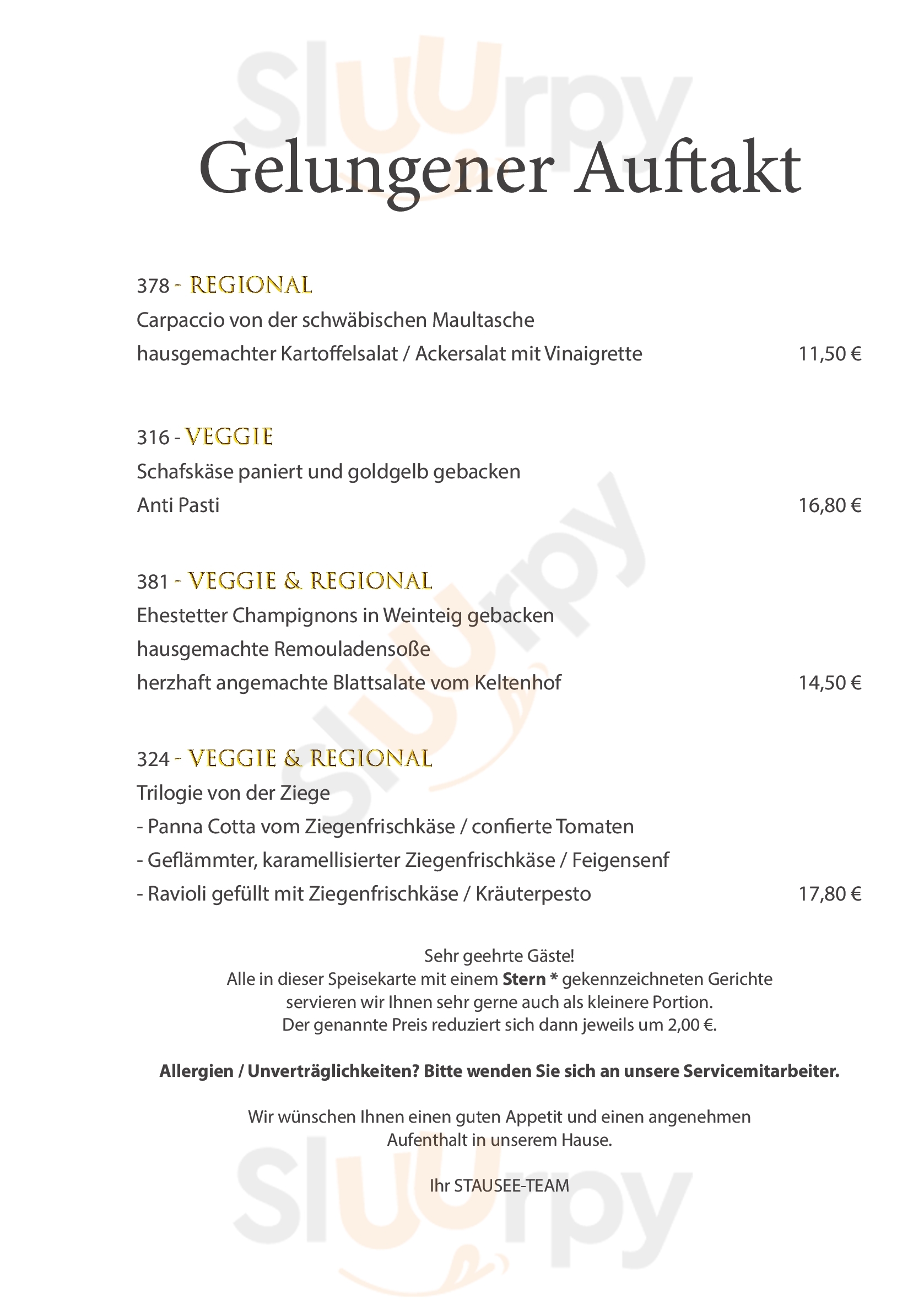 Main Menu - Stausee-hotel-restaurant