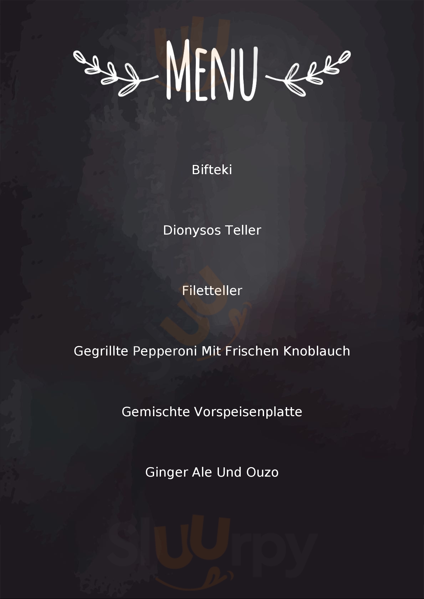 Restaurant Dionysos Gotha Menu - 1